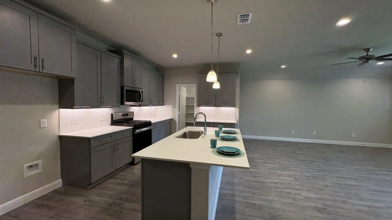 Kitchen - All Home and community information, including pricing, included features, terms, availability and amenities, are subject to change at any time without notice or obligation. All Drawings, pictures, photographs, video, square footages, floor plans, elevations, features, colors and sizes are approximate for illustration purposes only and will vary from the homes as built.
