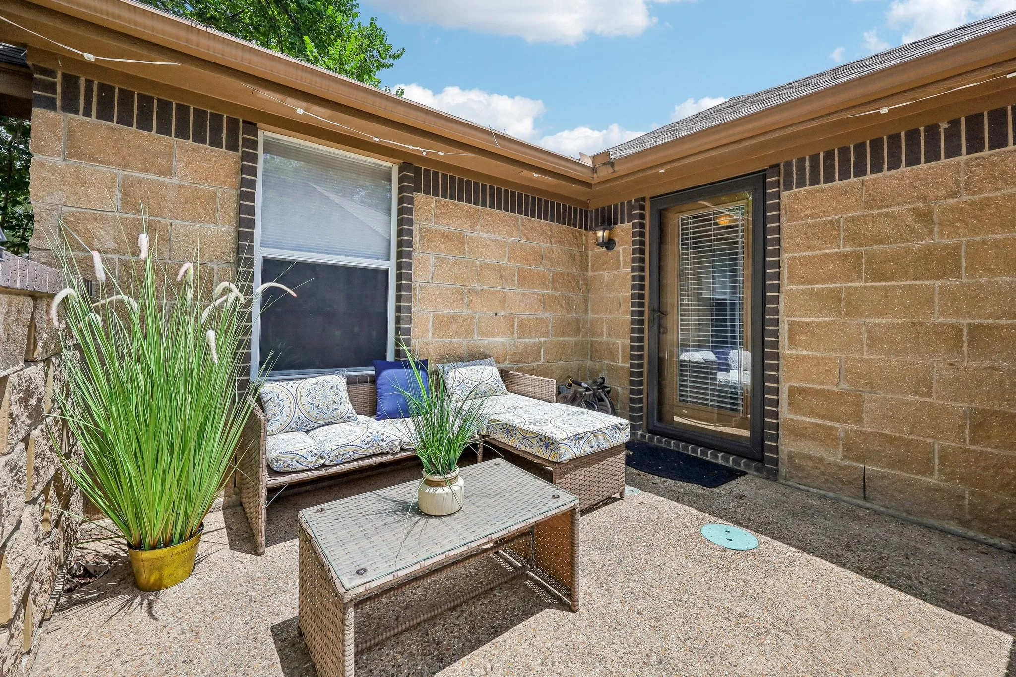 Front patio, entrance off of living room