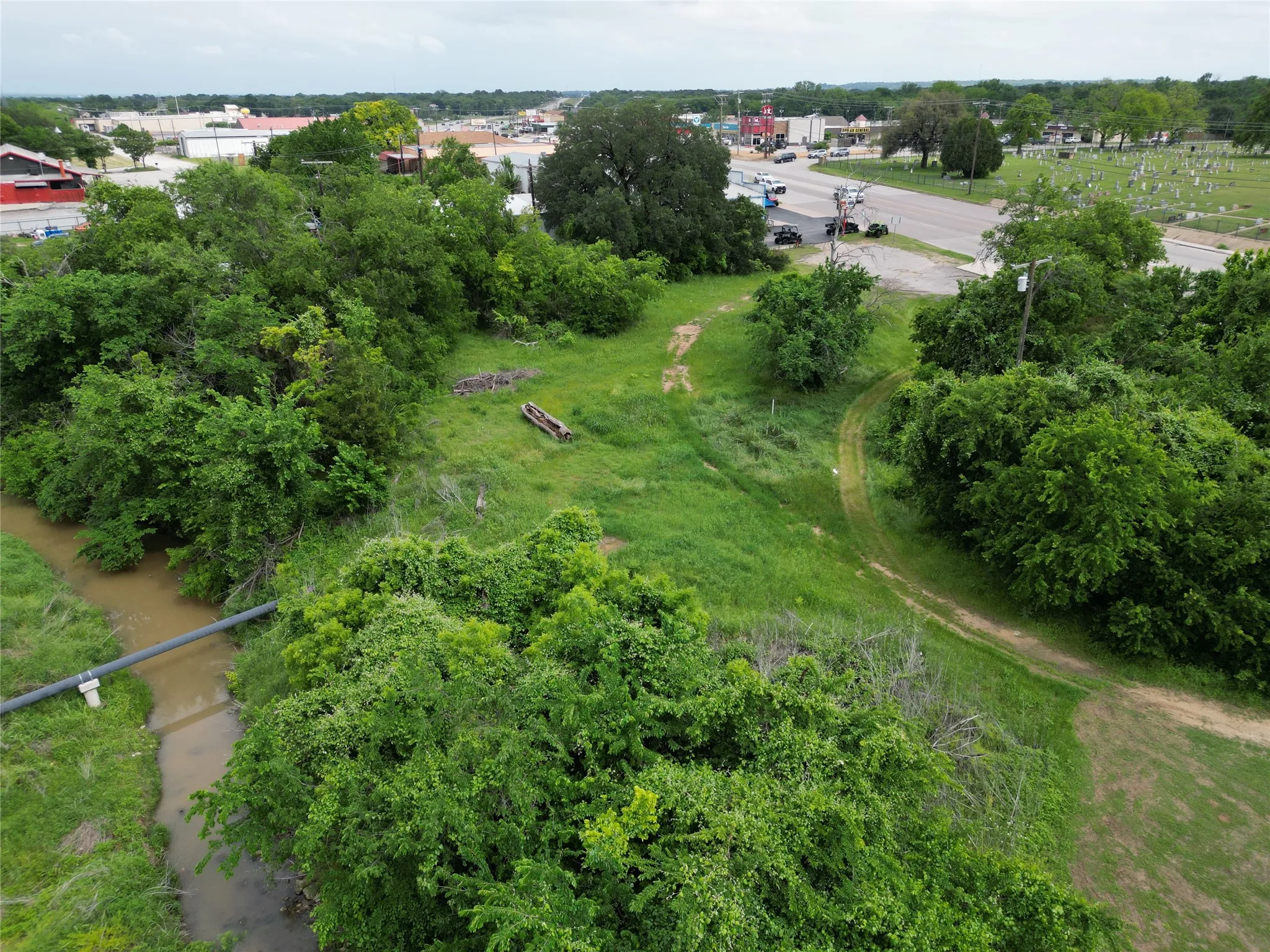 Expansive undeveloped land featuring mature trees and lush green vegetation