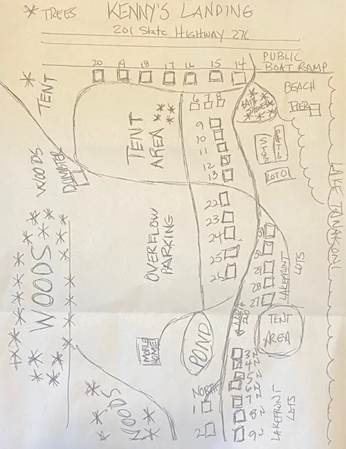 Kenny's Landing RV Park Diagram