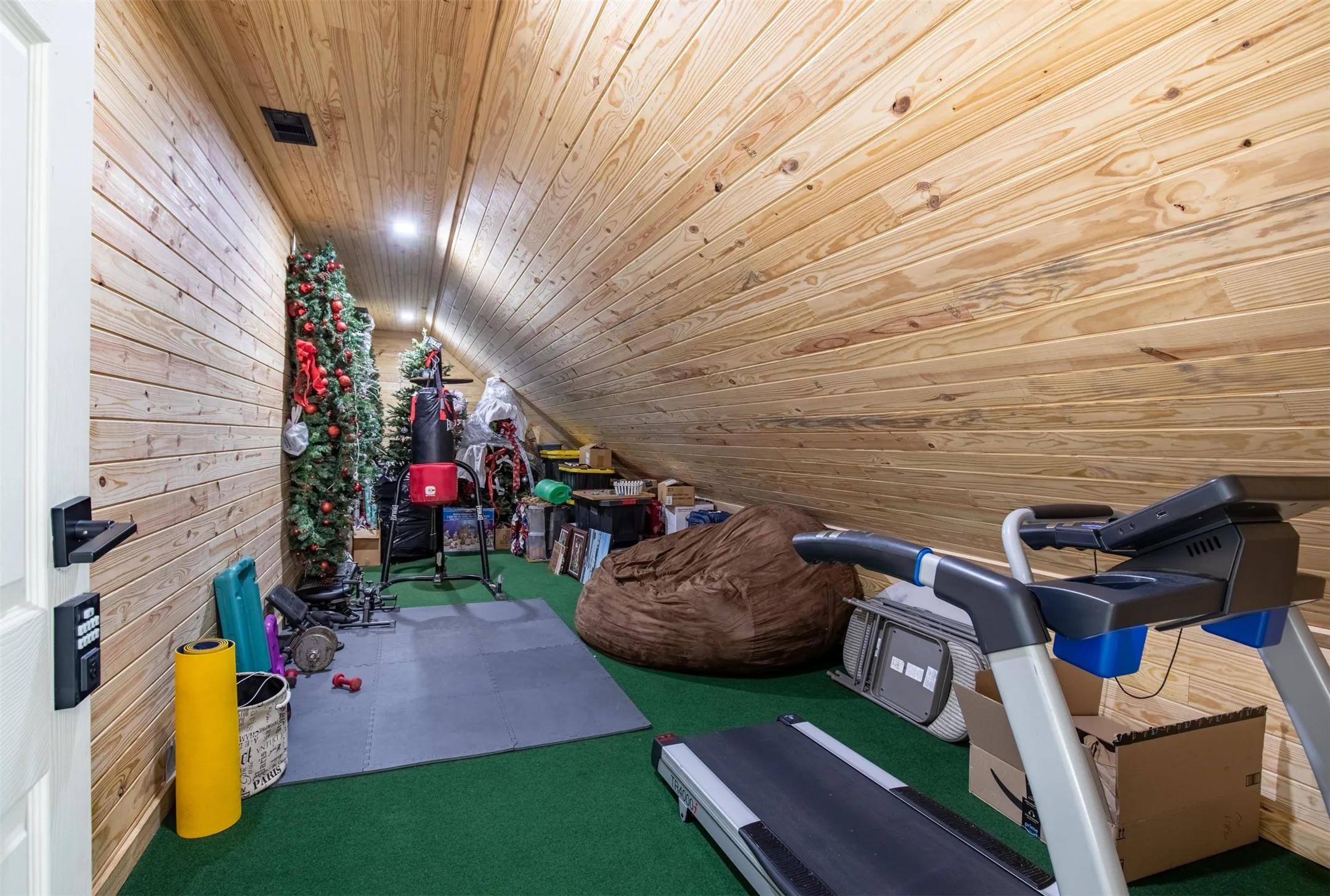 Amazing finished AC attic space for ample interior storage