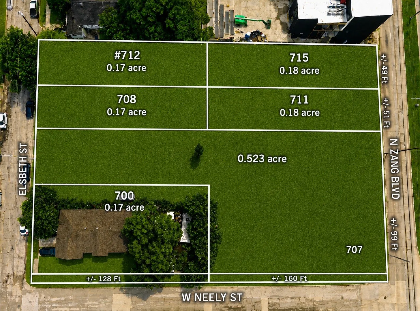    6 parcels measurements & dimensions