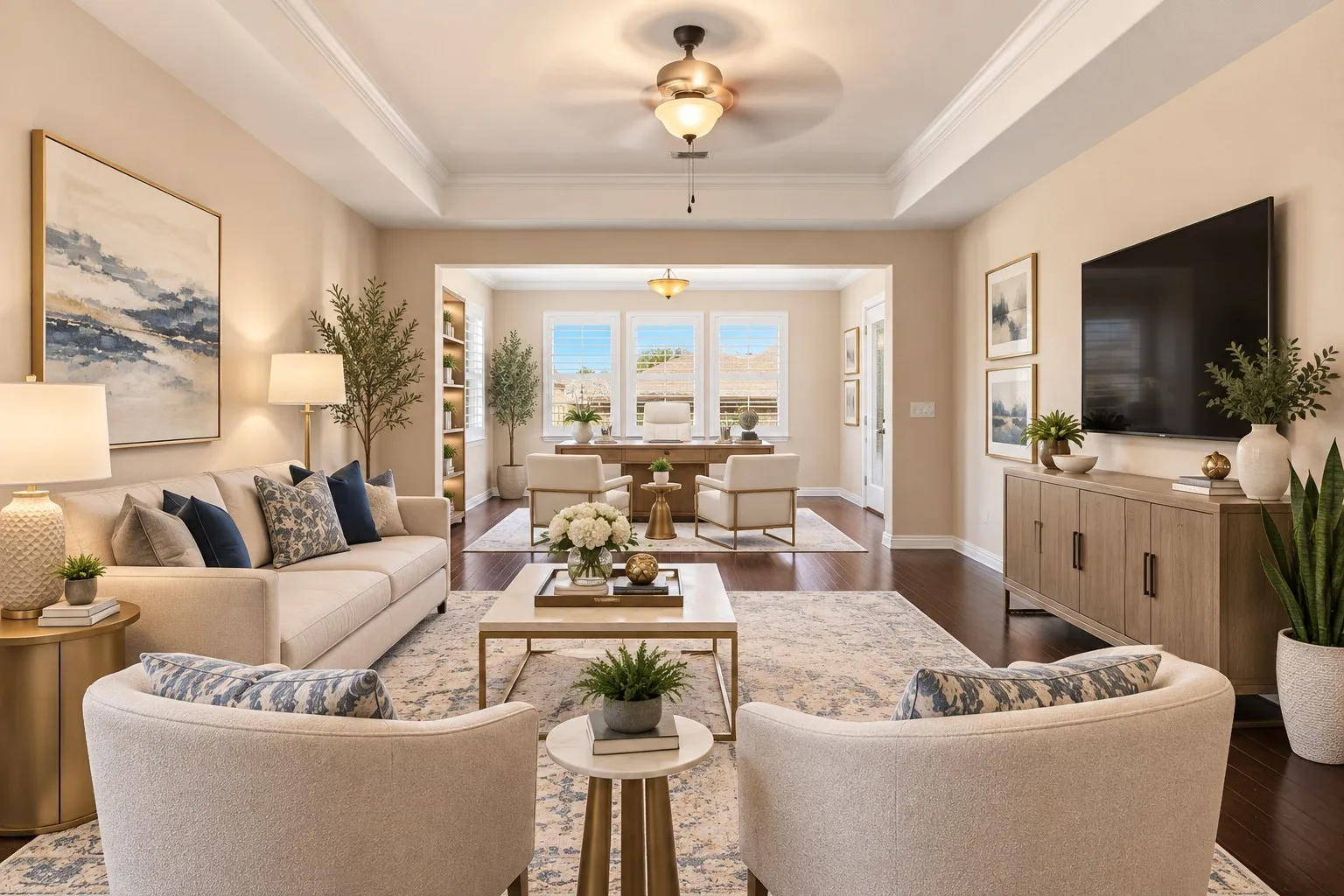 Virtually Staged Room