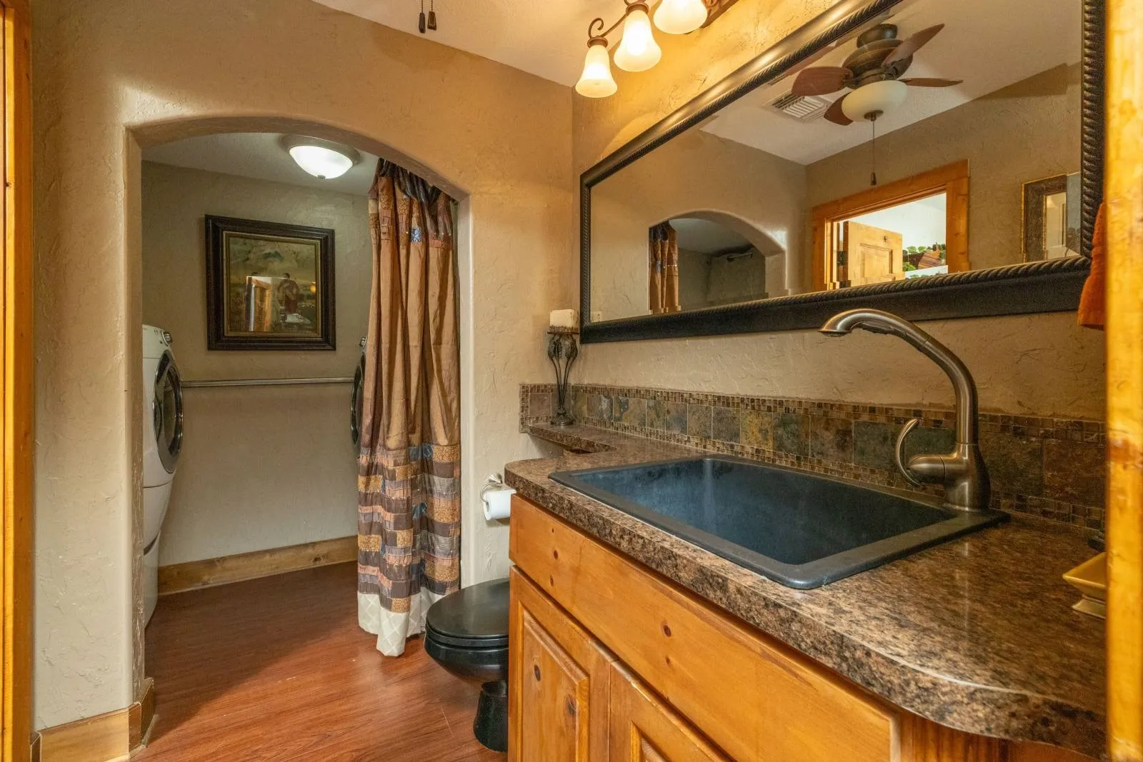 Level 1 full bathroom and utility connections