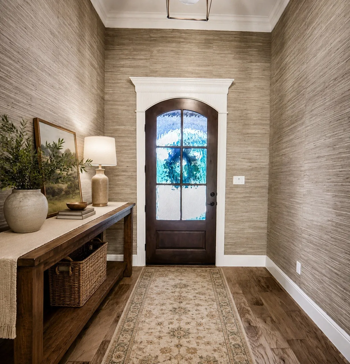 Table and Decor has been added via AI. There is no longer a table by the front door.