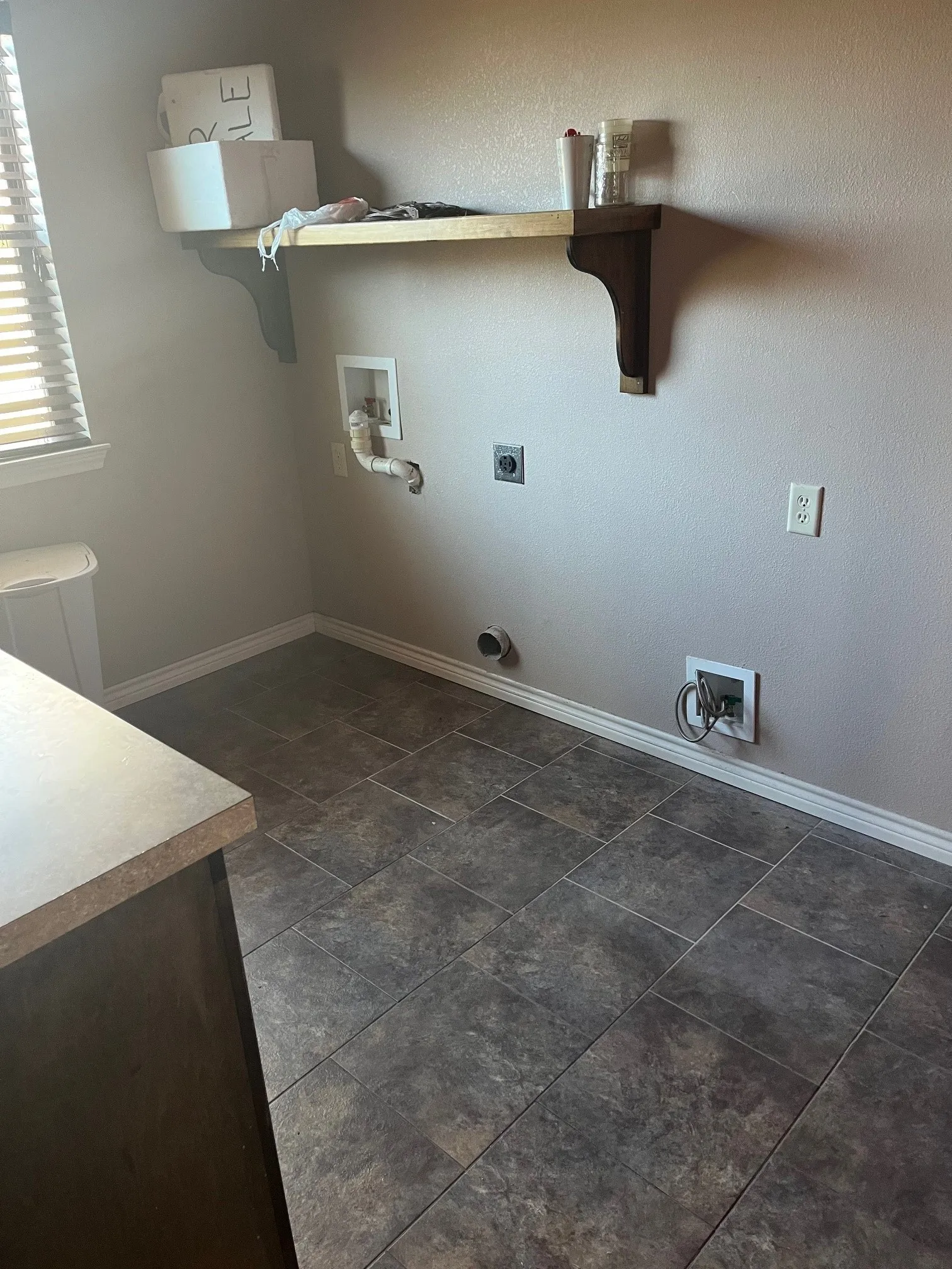 Kitchen and Laundry-before