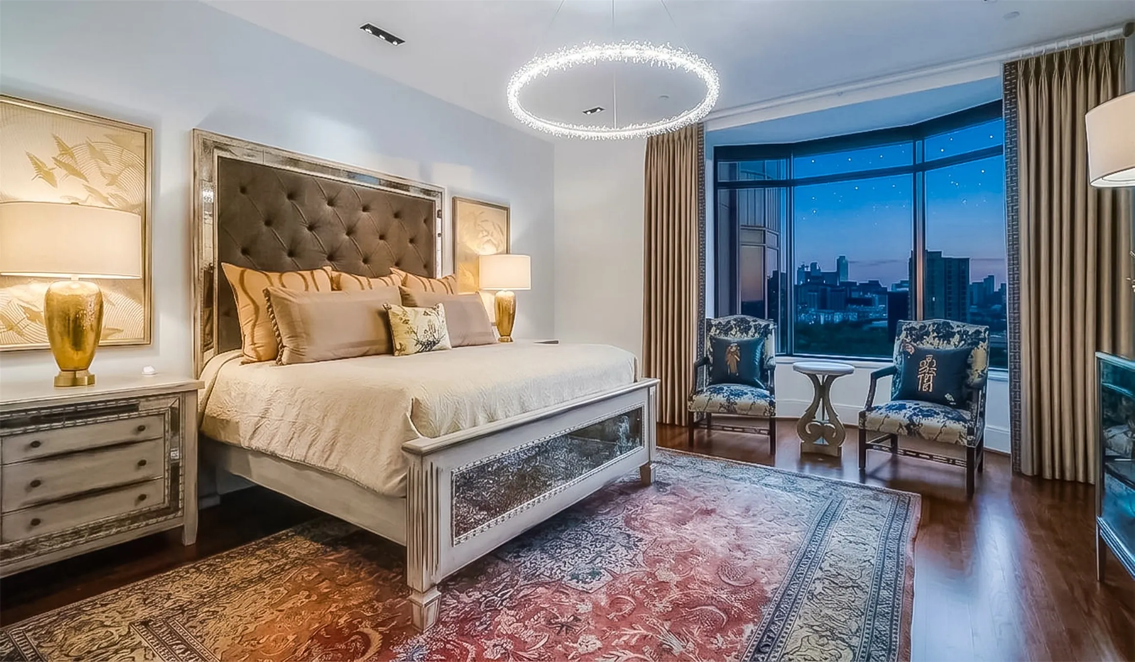 Elegant Primary Suite Has Incredible View Of Downtown Skyline!