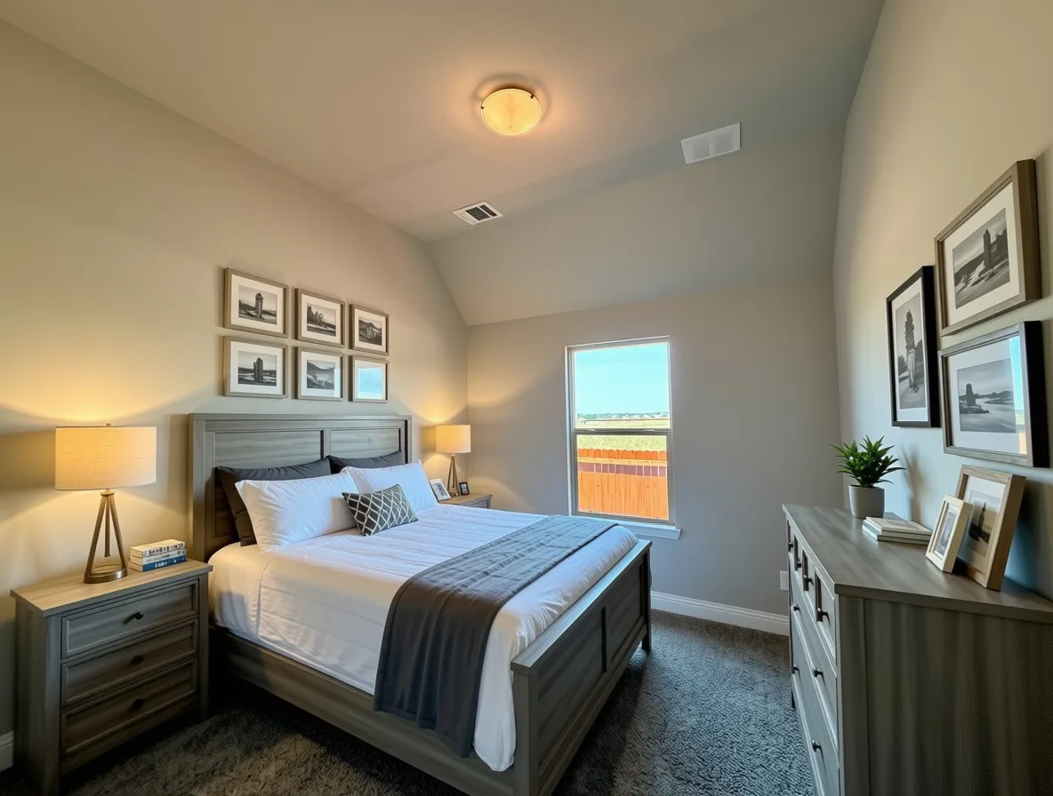 Bed 3 with vaulted ceiling