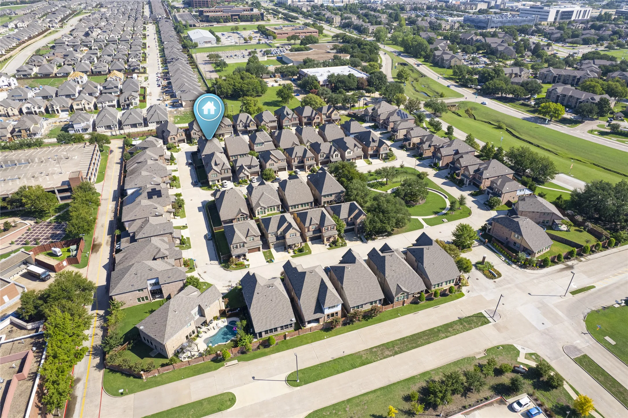 Overhead View of Savoy Landing Neighborhood