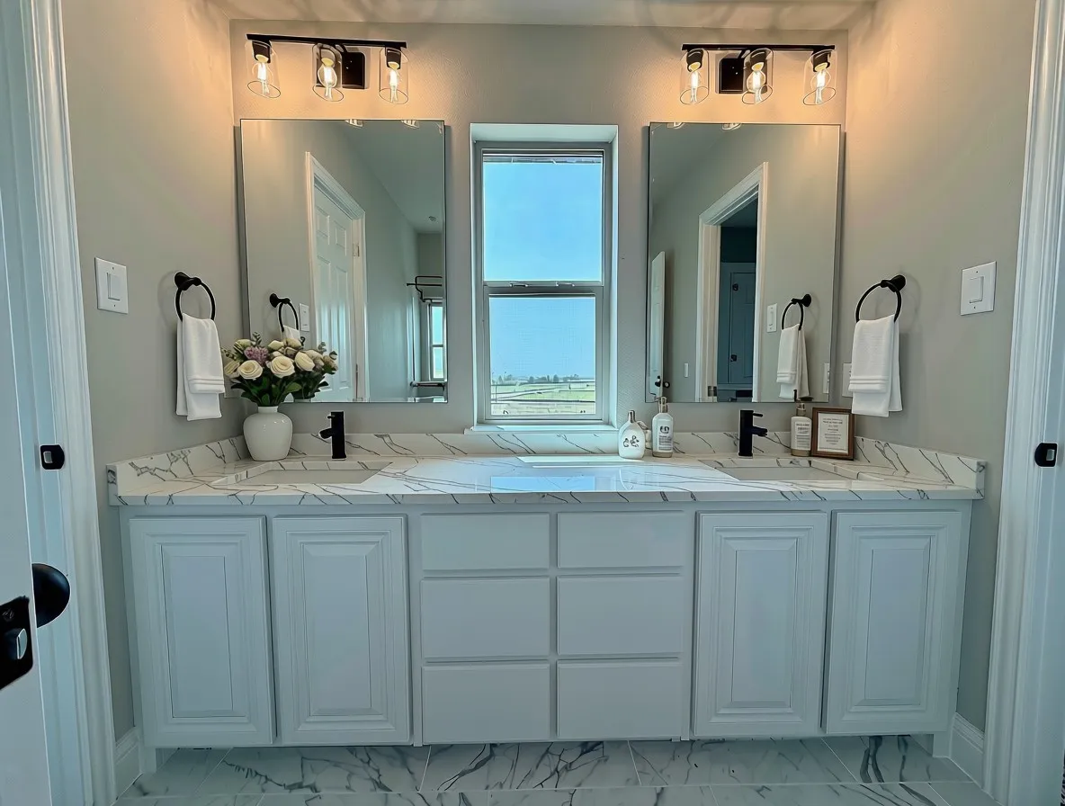 Jack & Jill bath 3 with window & dual vanity