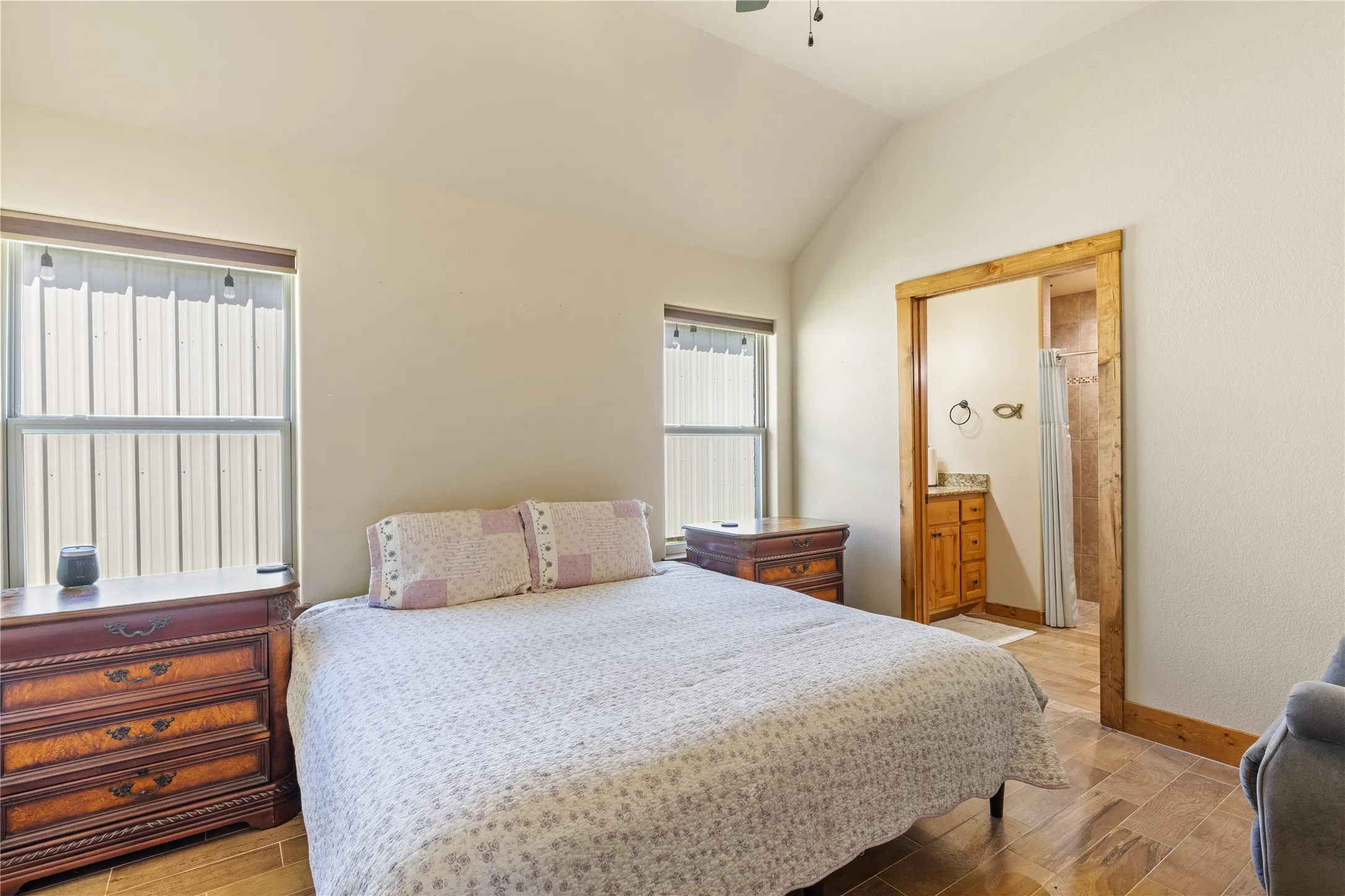 primary bedroom door to ensuite bath and master closet