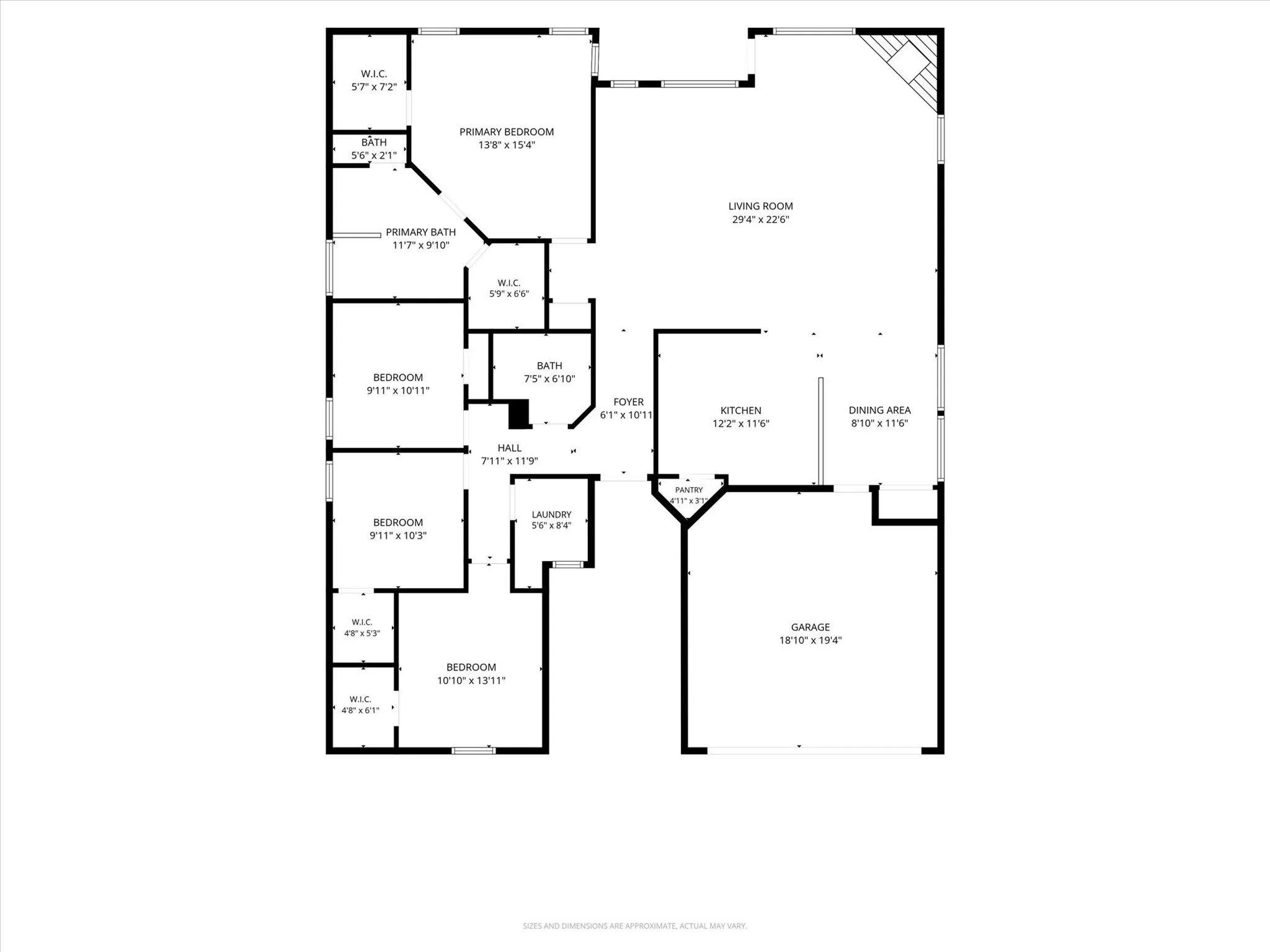 Split Bedroom Floor Plan