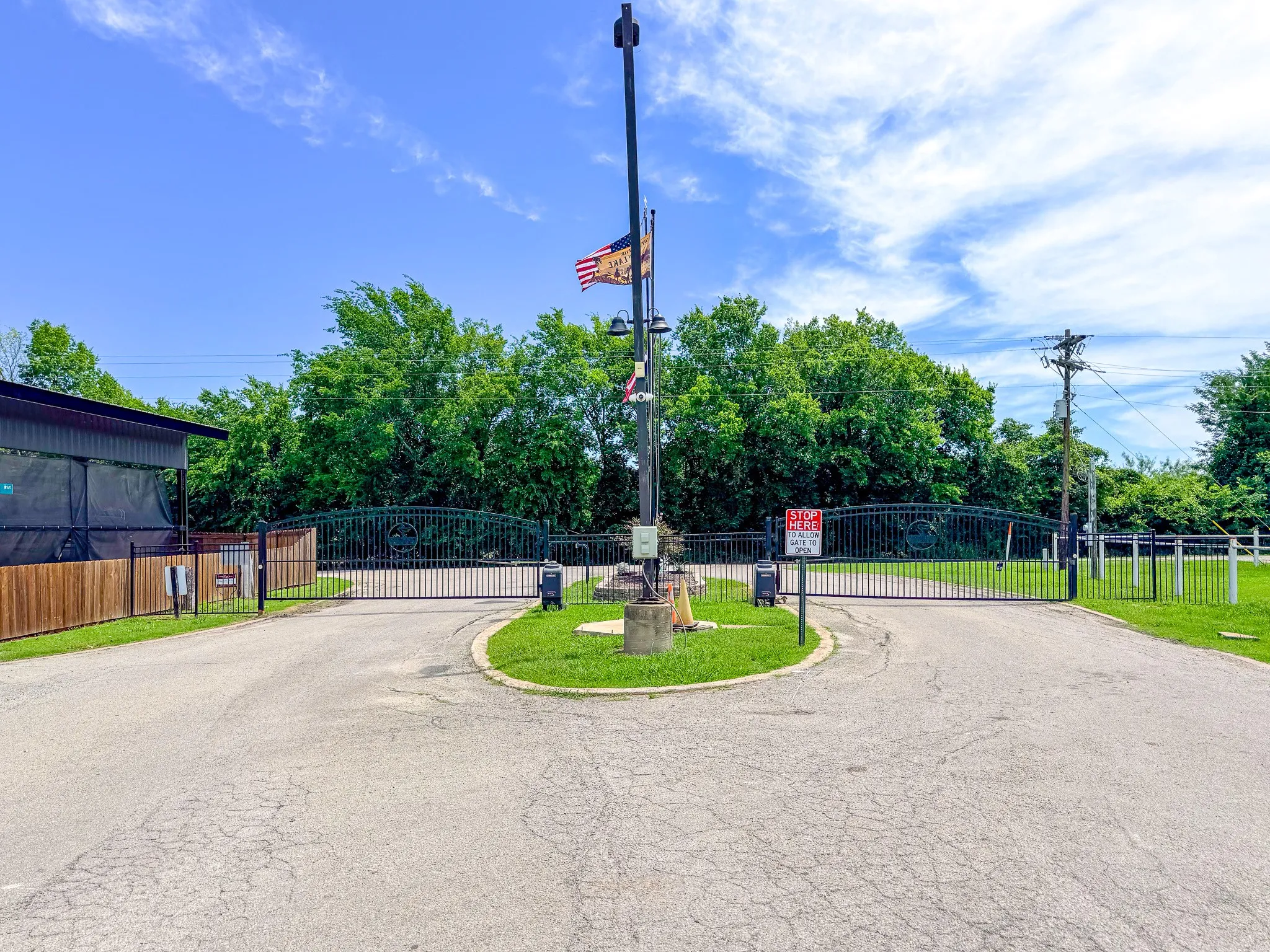 Gated entrance