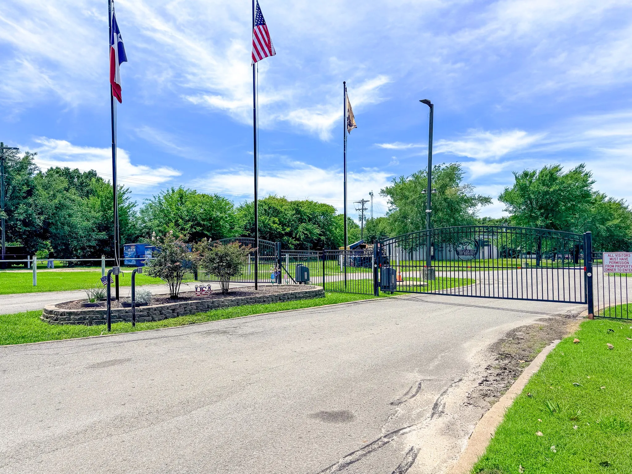 Gated entrance