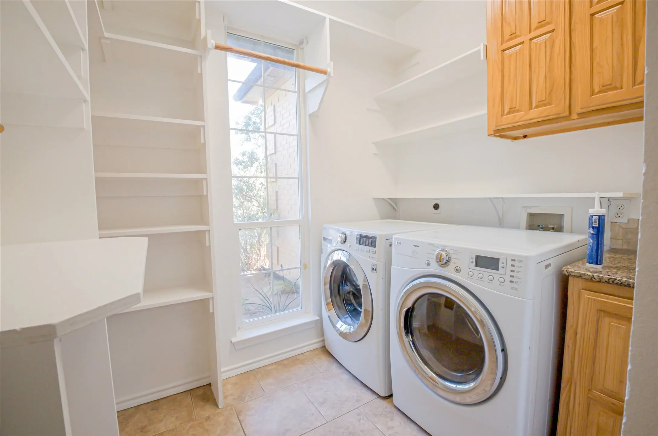 Utility room with pantry.
