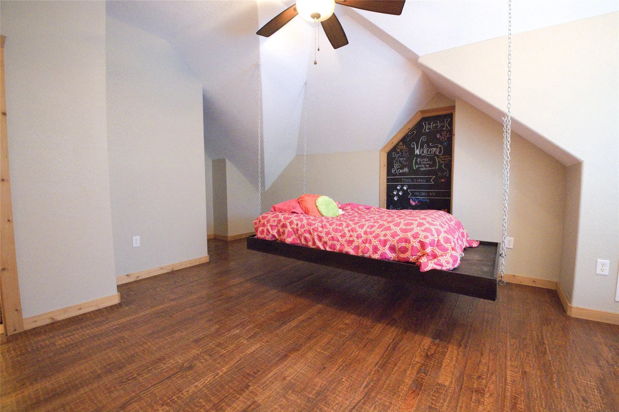 5th bedroom, 1 of 2 rooms located upstairs with hand scraped red oak floors.