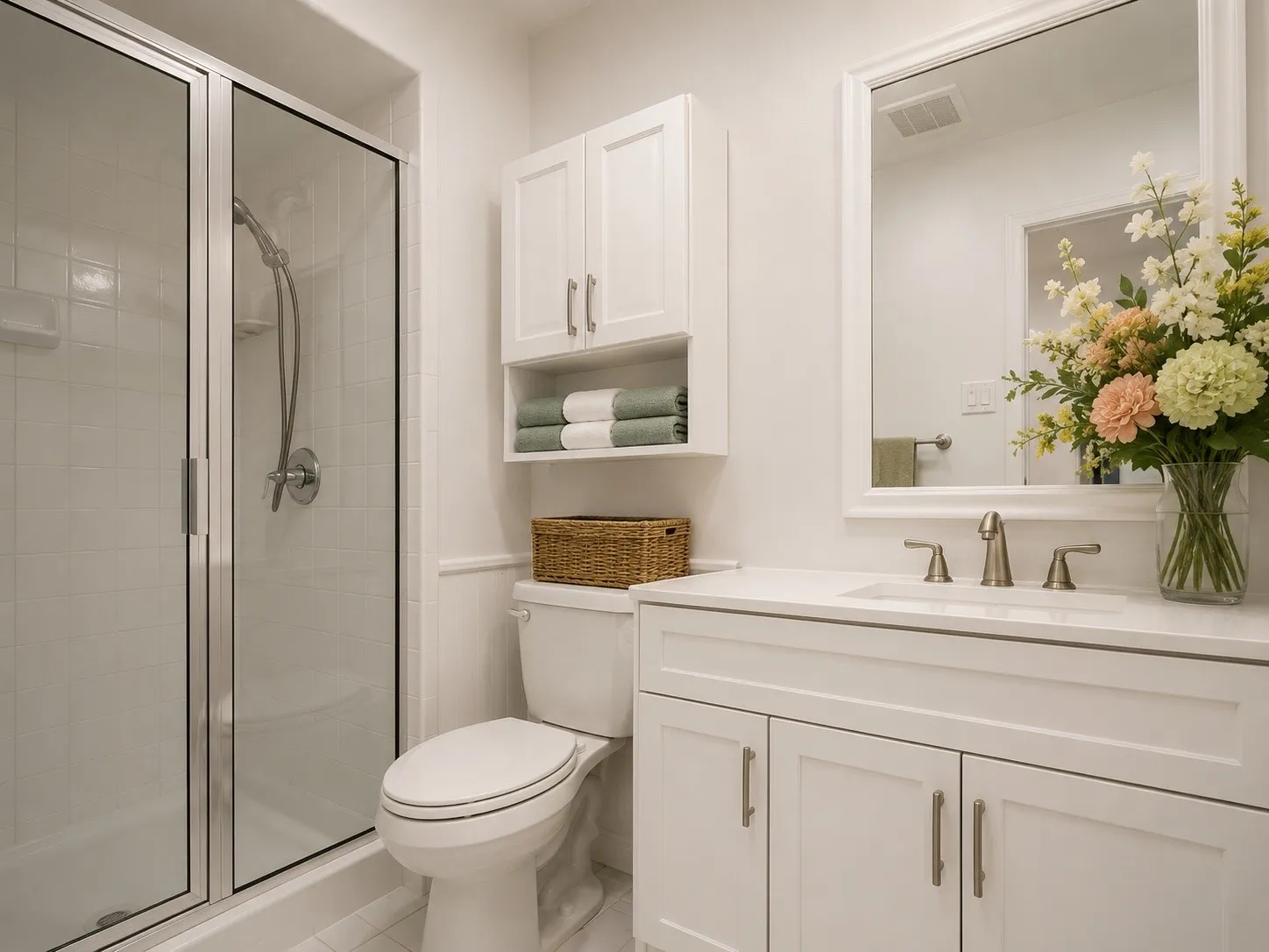 AI staged primarty bathroom