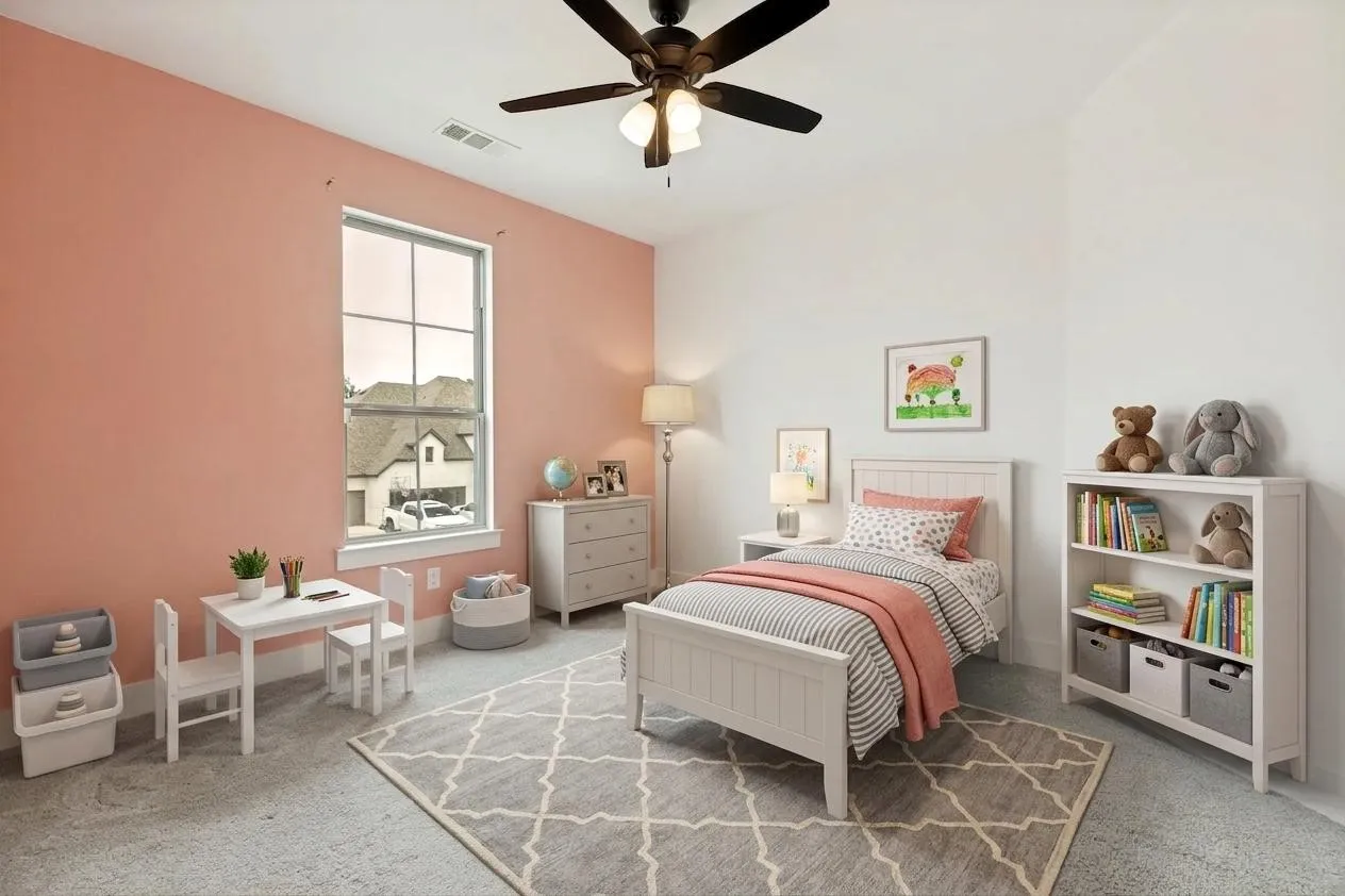 Guest bedroom located upstairs