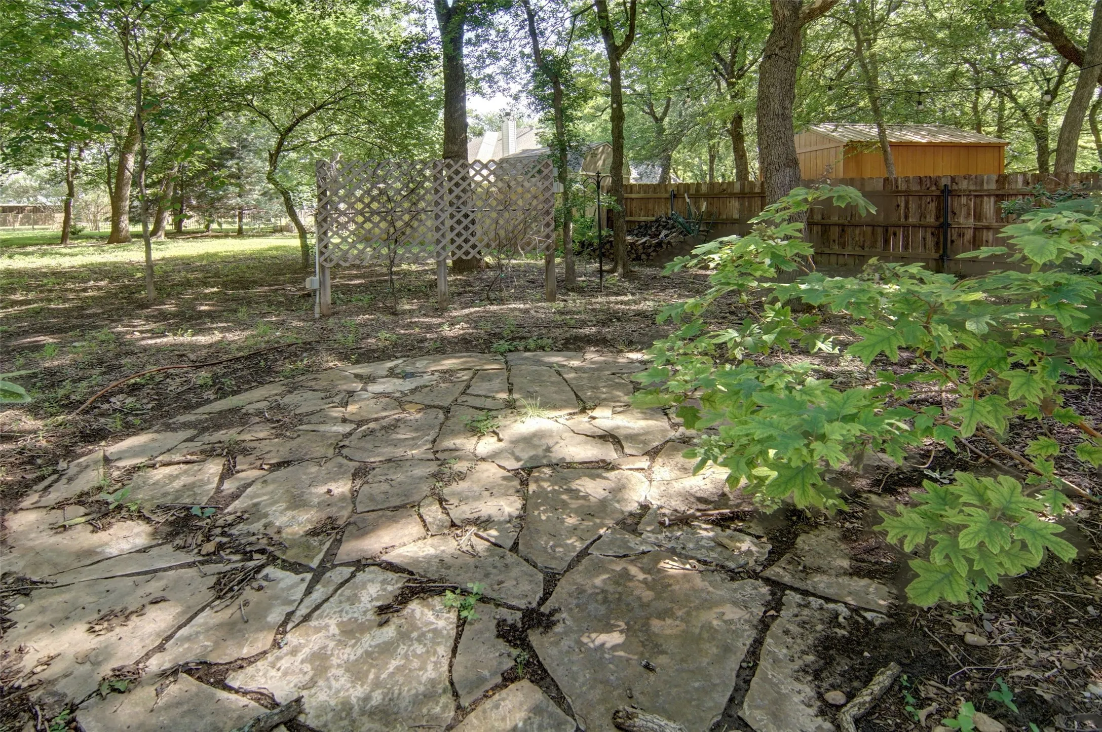 extension of the patio area