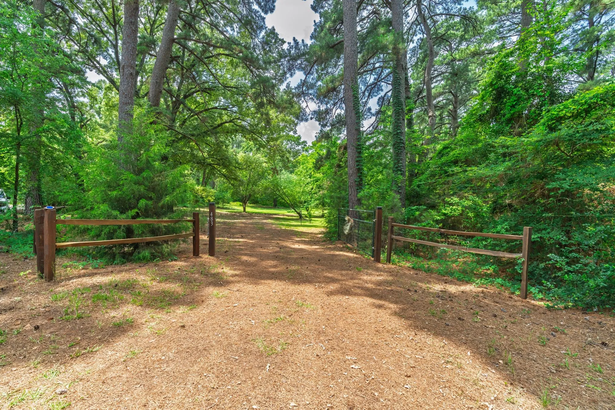 Gated entrance to property