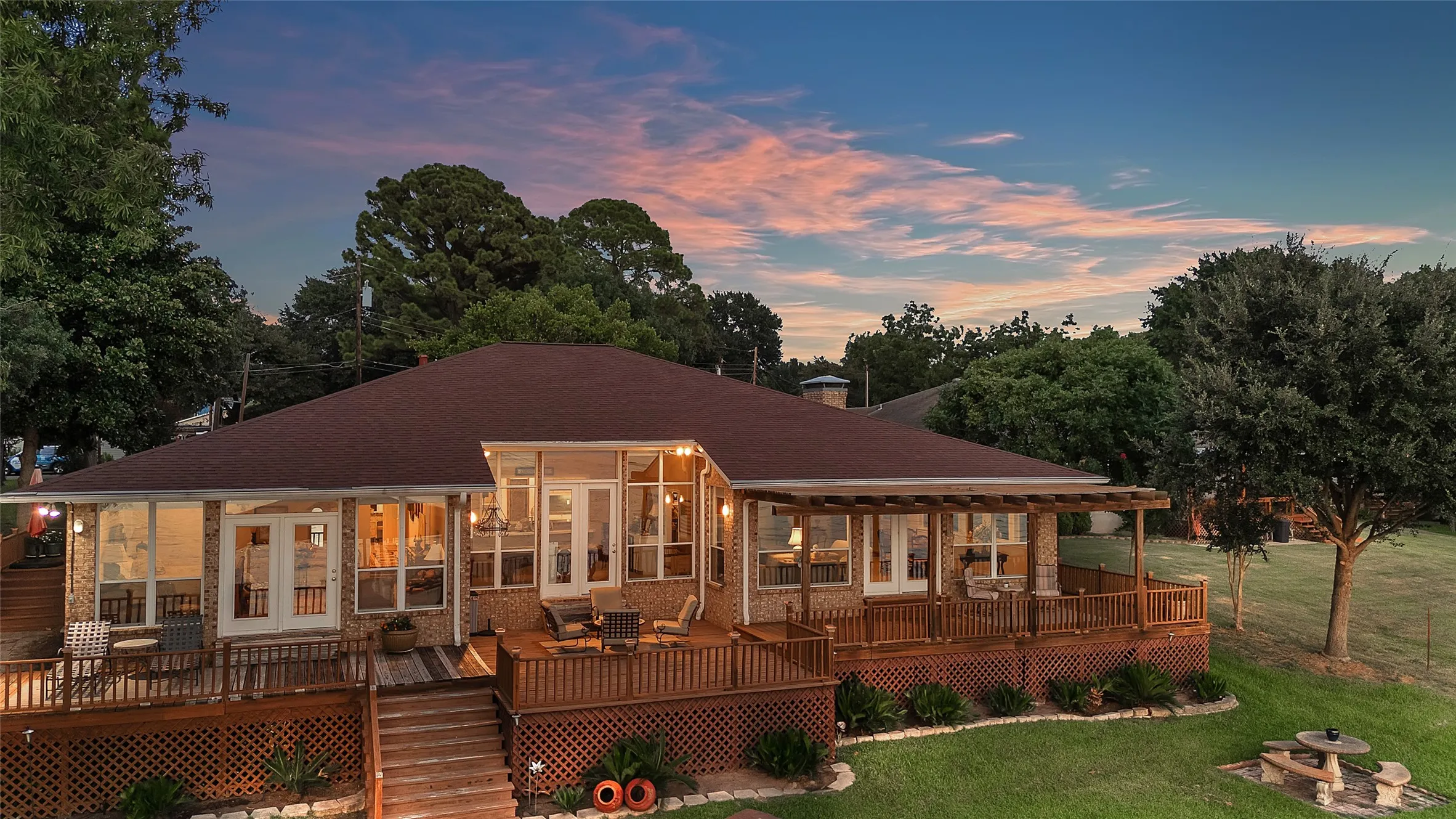 Back house at dusk