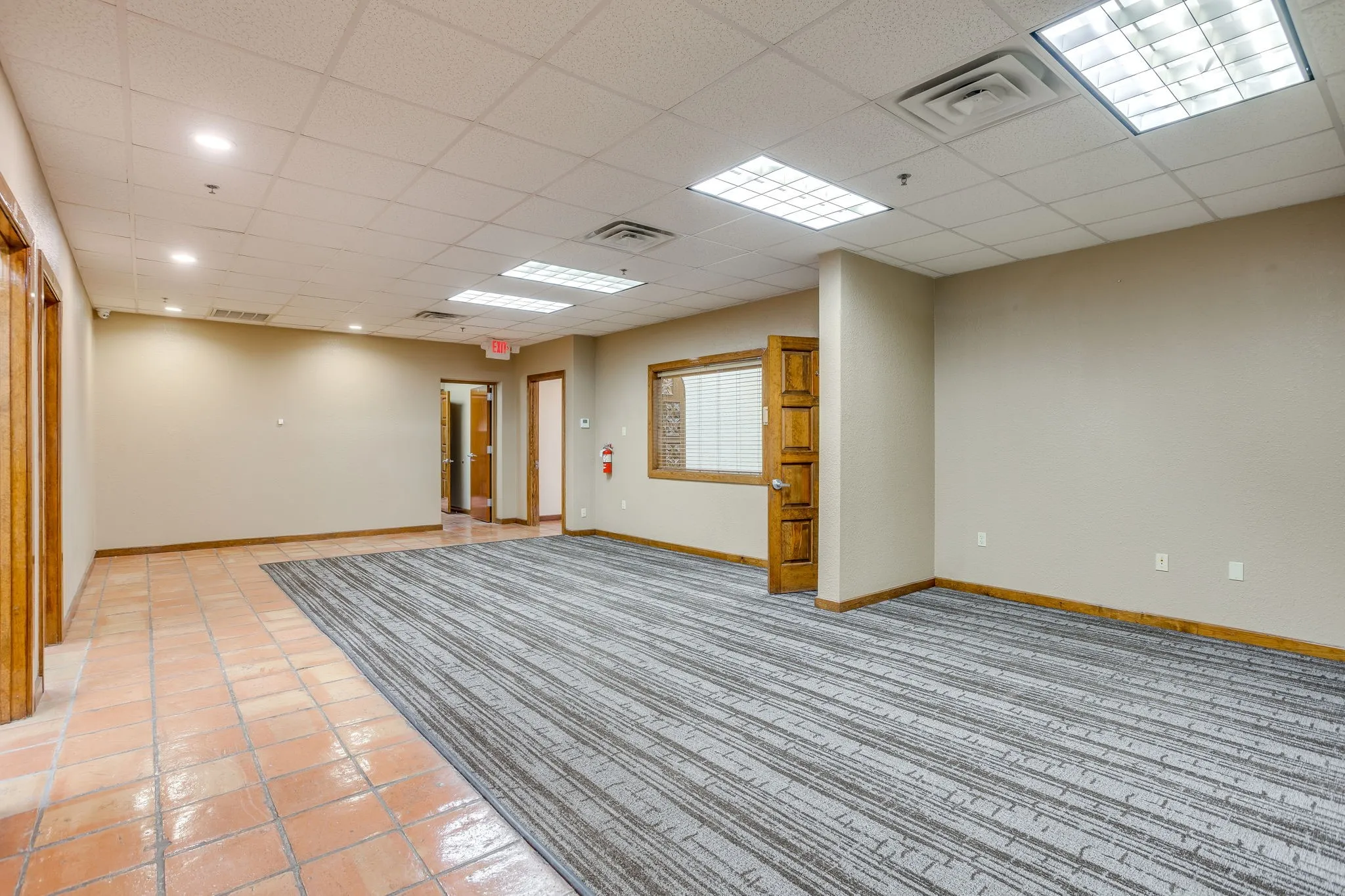 Front open area of the space