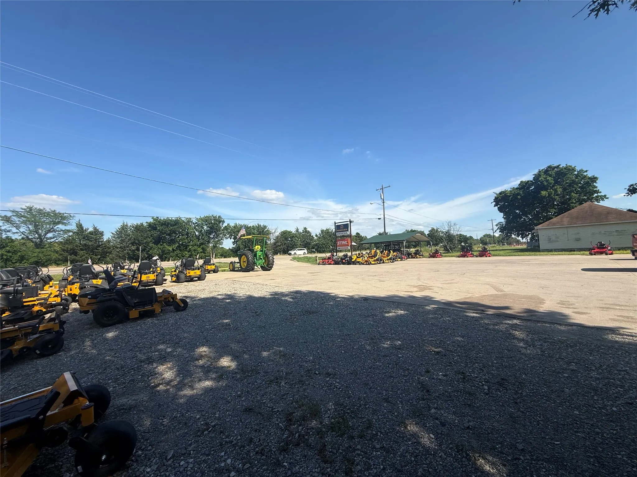 concrete parking lot
