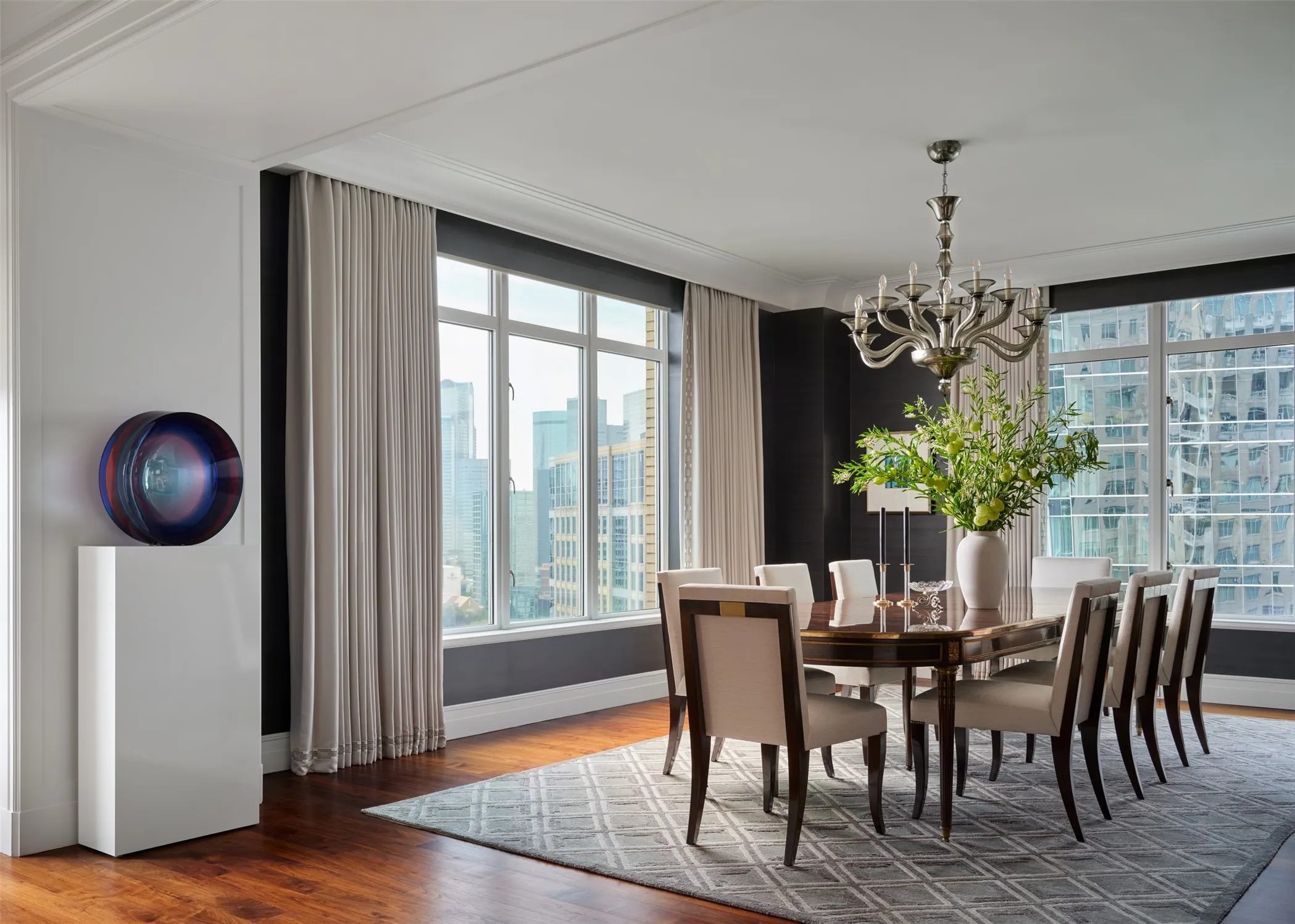 Spacious Dining Room with a view