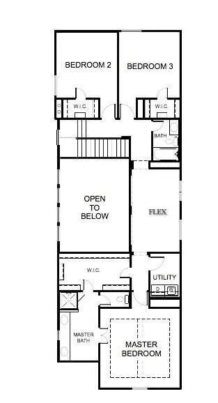 2nd floor. 3 Bedroom plus Flex space.