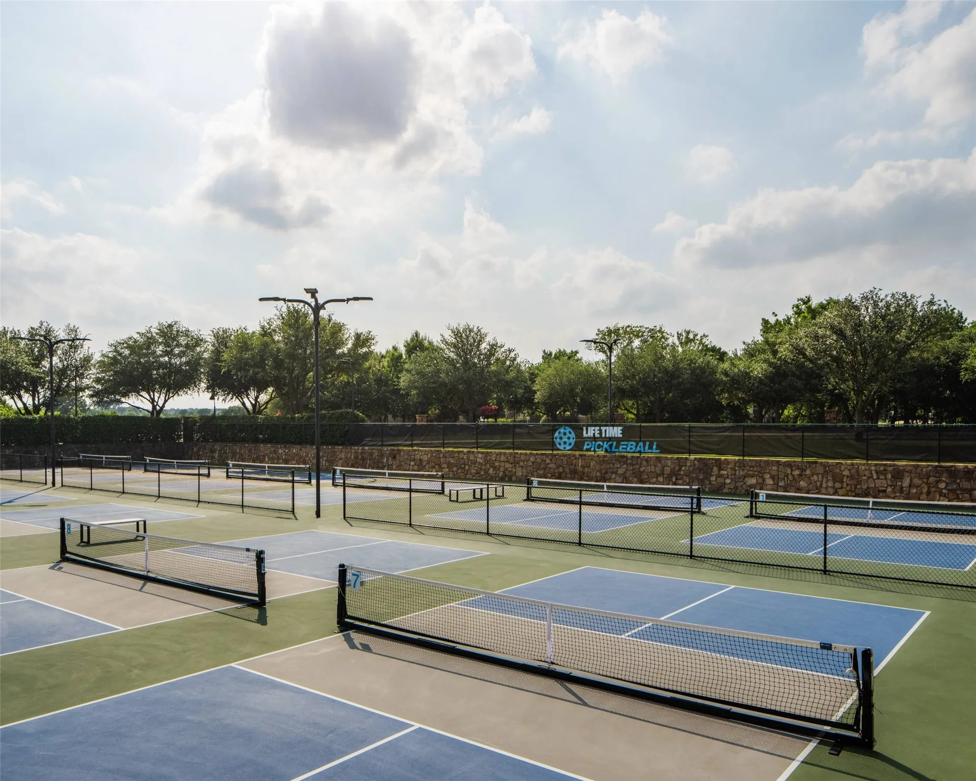 Pickle Ball Courts at our neighborhood Lifetime Gym