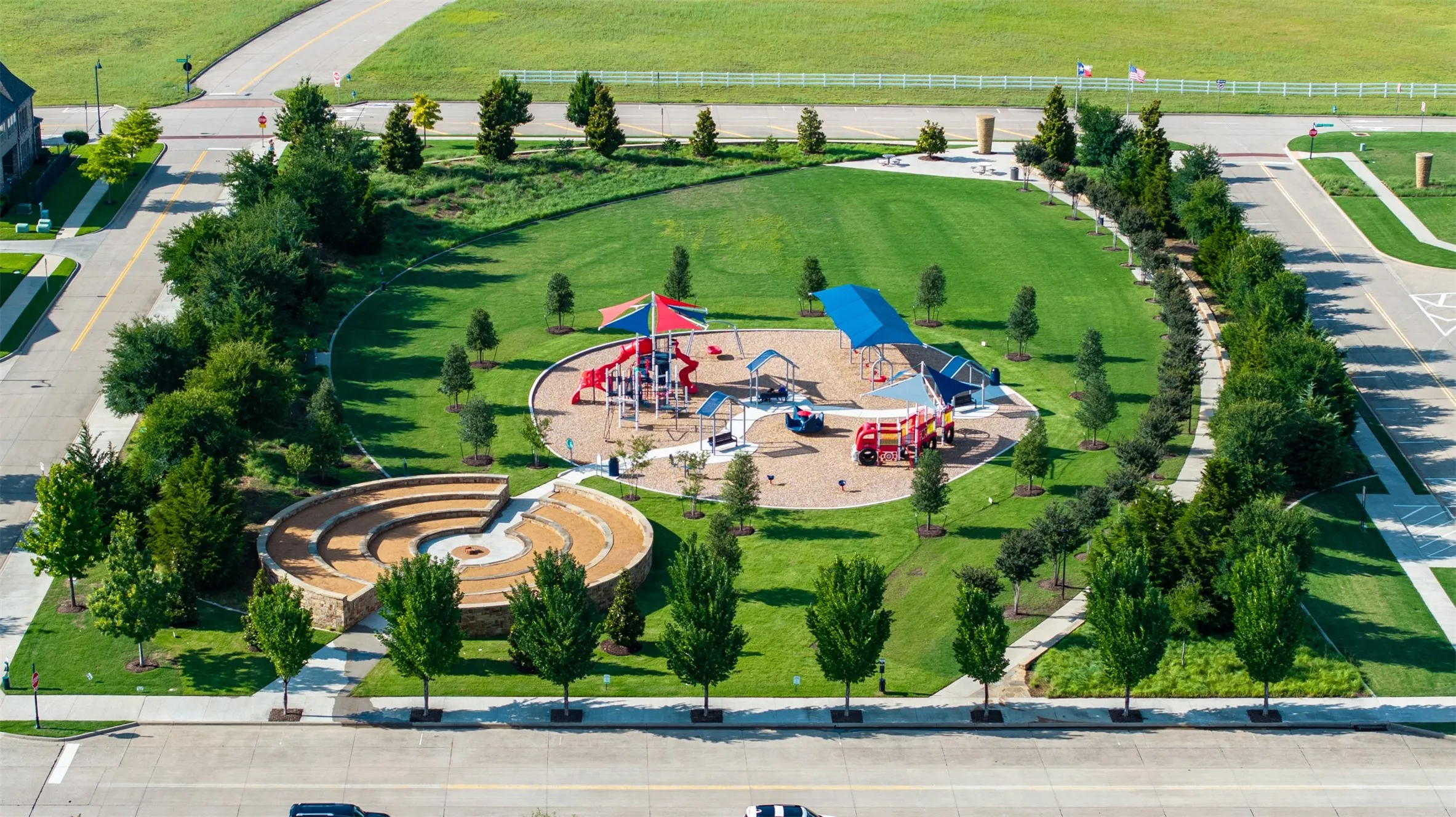 Recently built playground for Craig Ranch residents. Located near the main entrance to the community. This is a 2 min walk from the house!