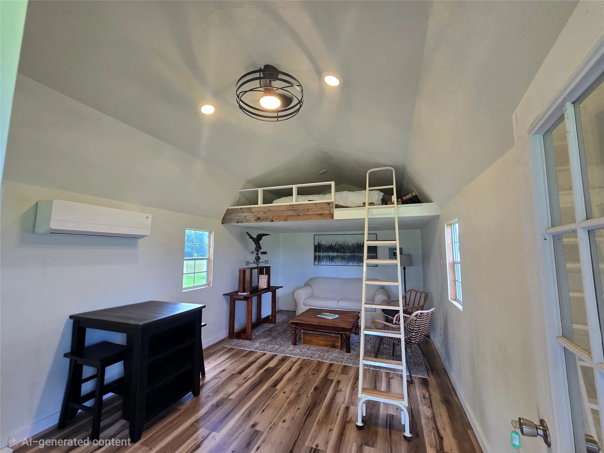 Interior of bunkhouse