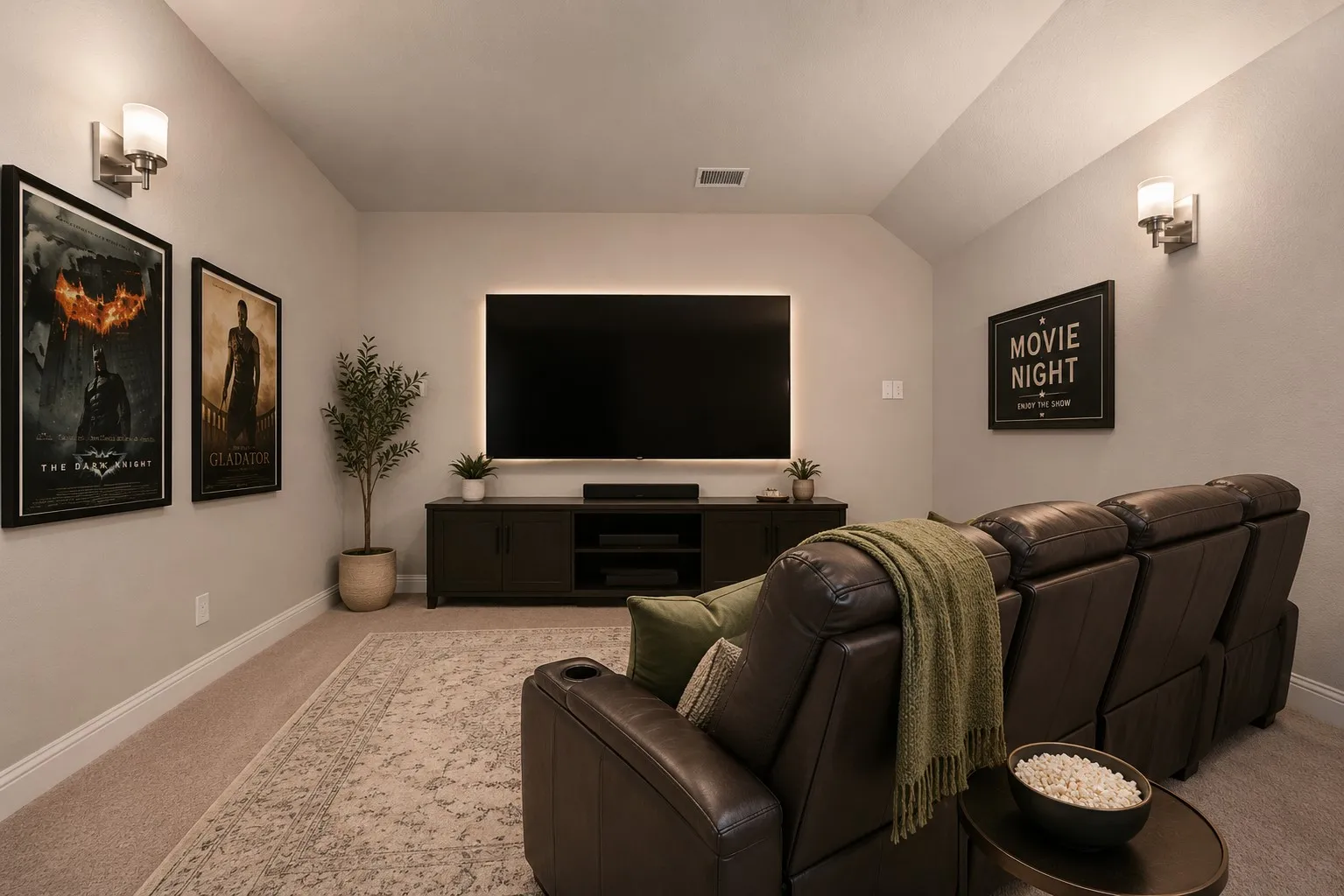 Virtually Staged Media Room