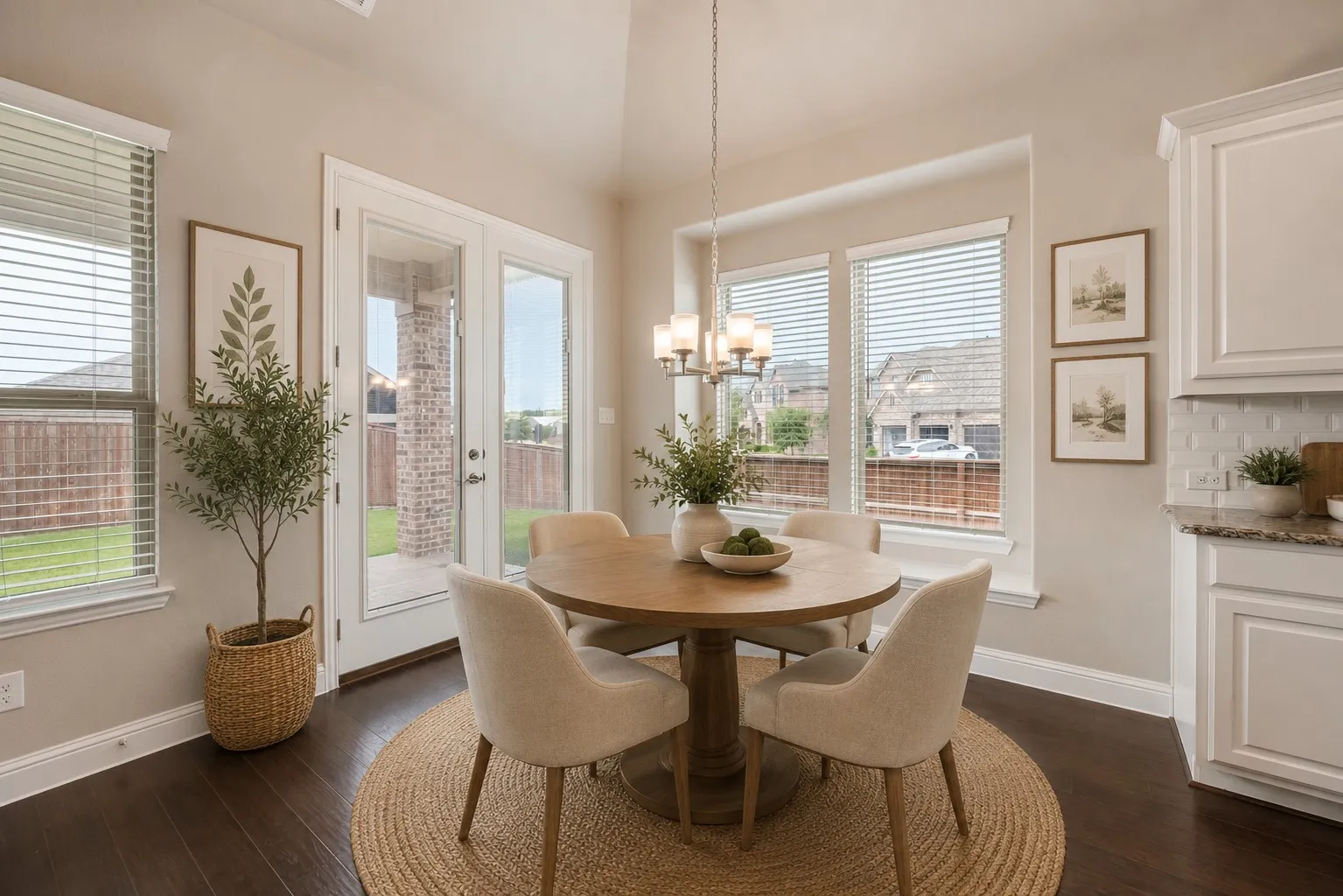 Virtually Staged Breakfast Nook
