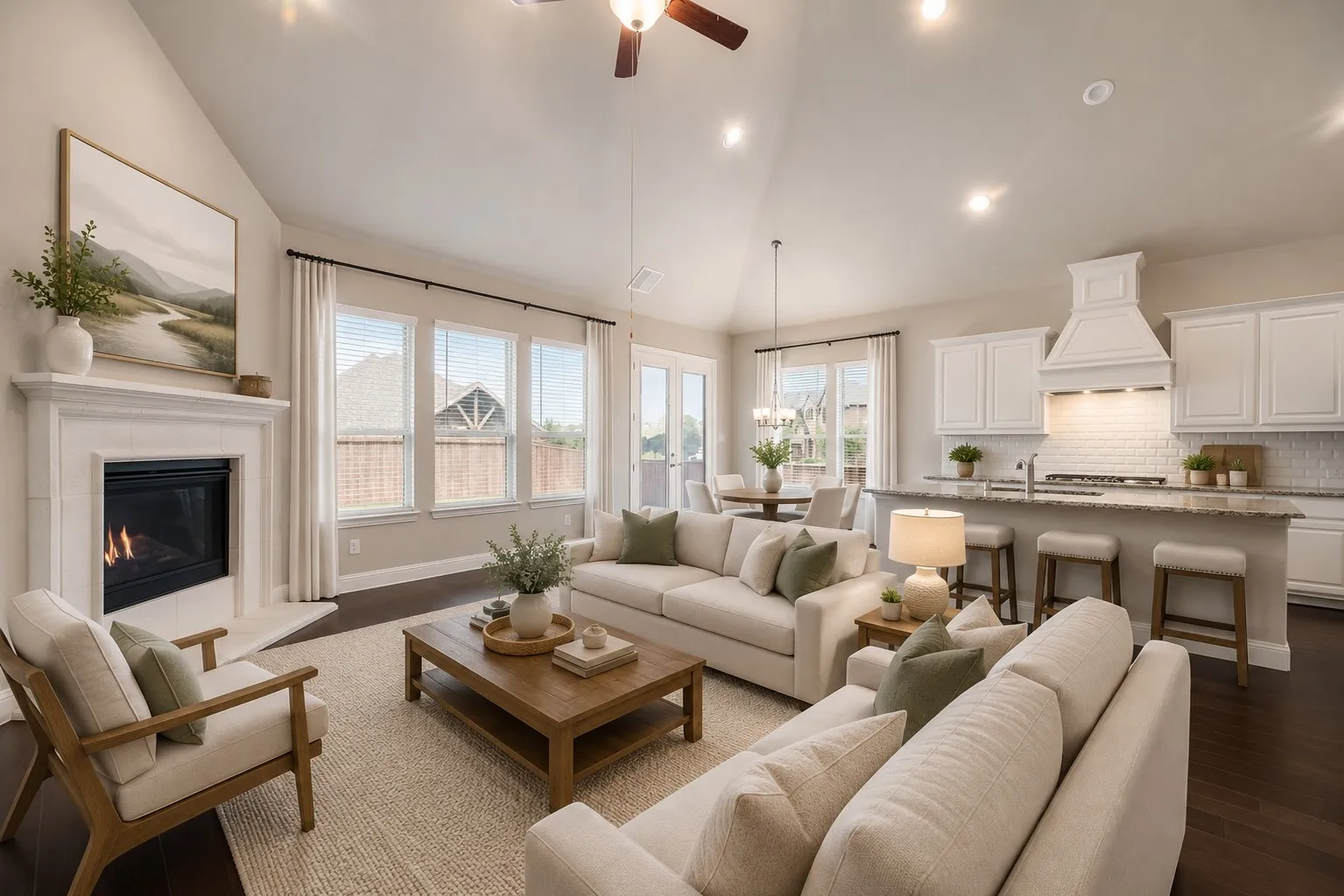 Virtually Staged Living Room