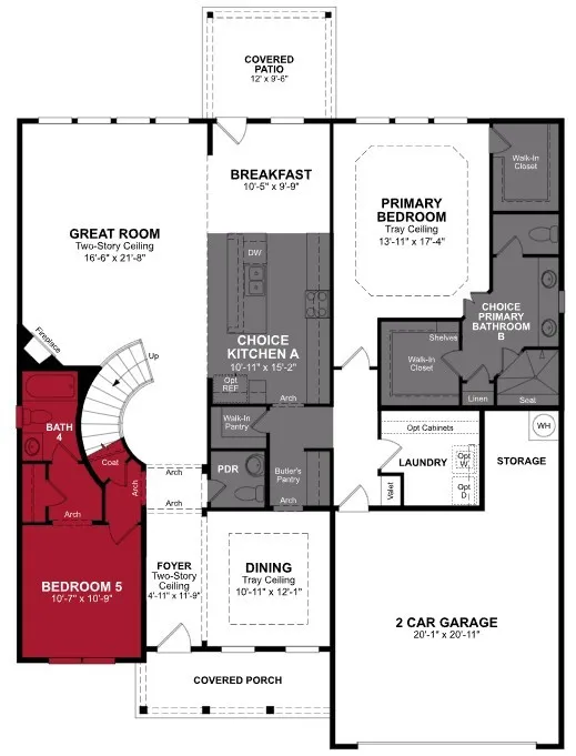 Beazer Homes Enclave at Legacy Hills Madison Floorplan.