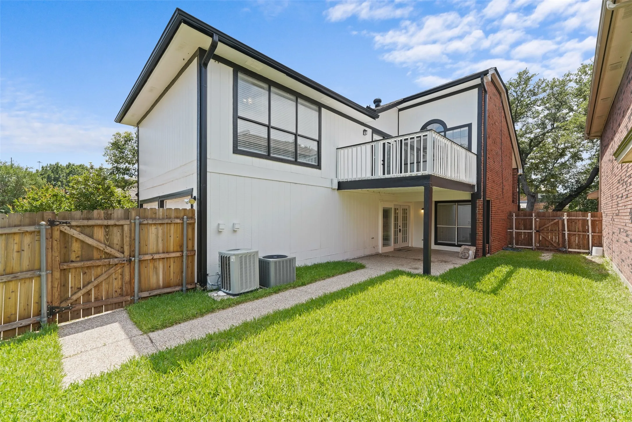 Wooden Fenced Back Yard
