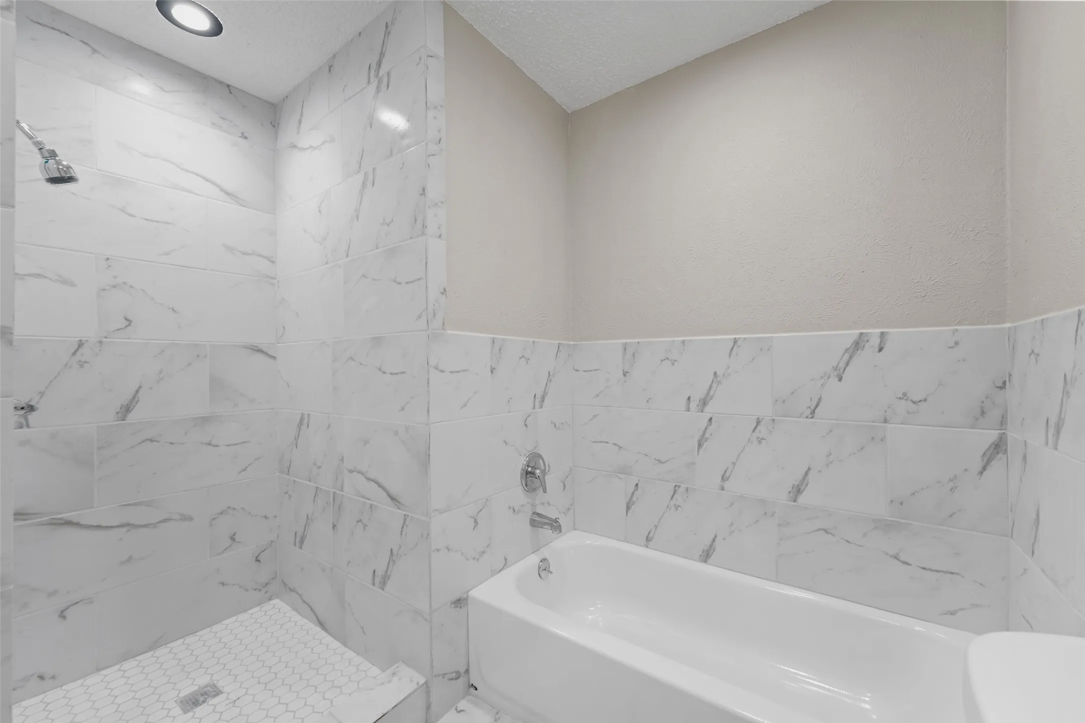 Primary Bath Shower and Tub