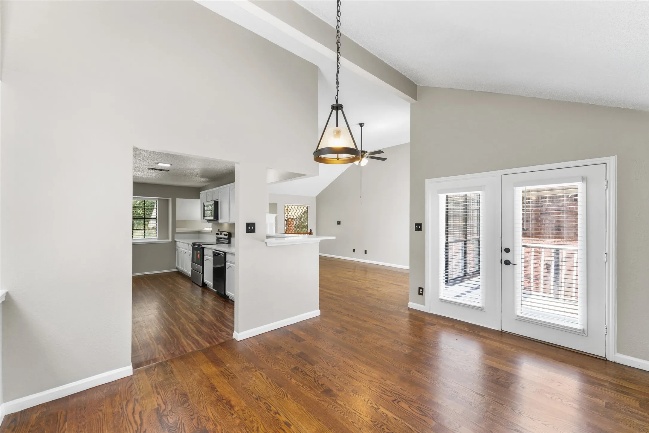 French Doors lead to 2nd Story Sun Deck