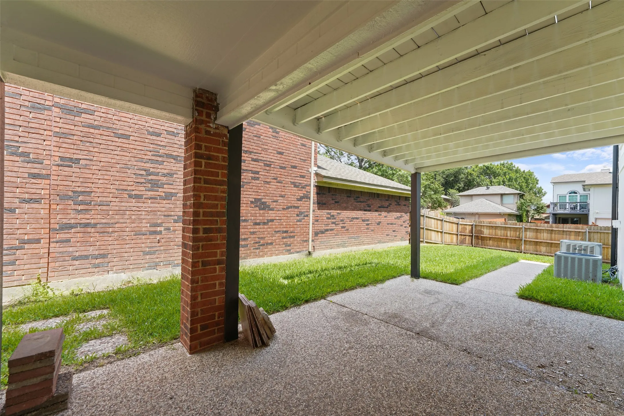 Covered Patio Under Upper Sun Deck