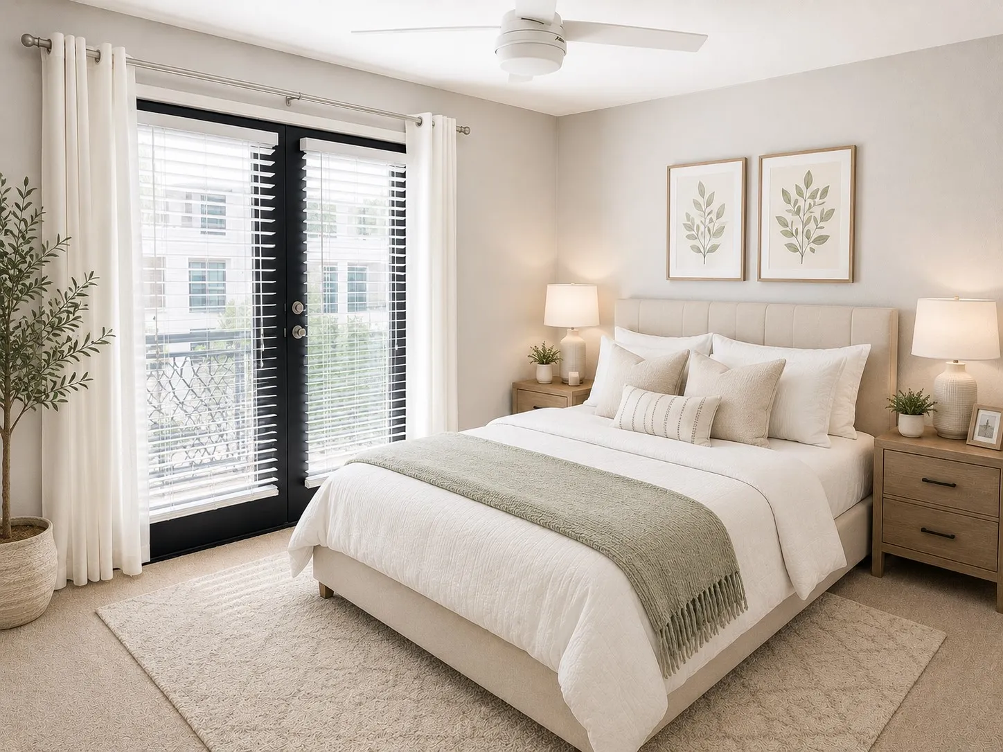 2nd bedroom staged