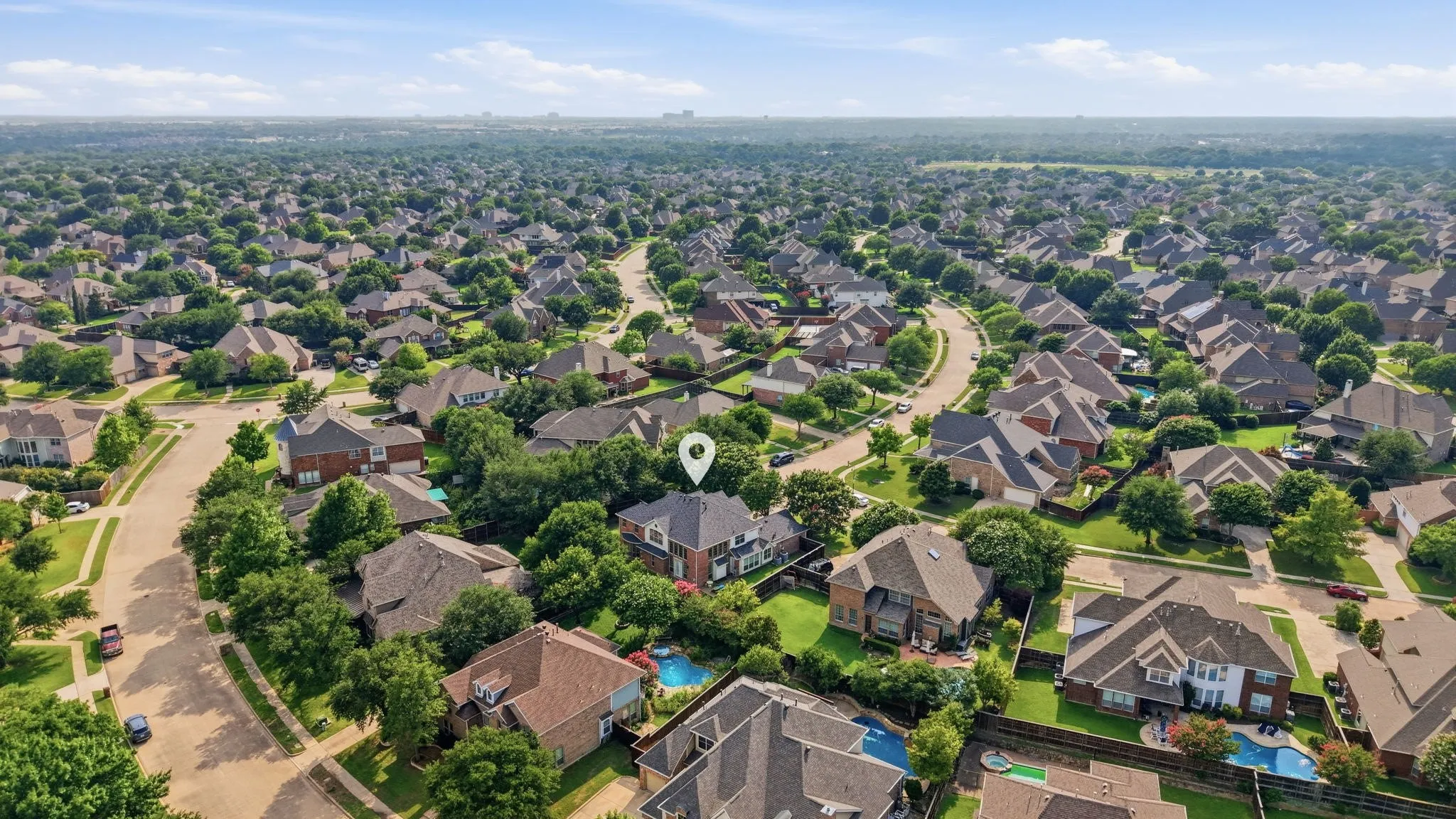 Enjoy the established beauty of Hunter's Landing, where tree-lined streets, spacious homesites, and convenient access to parks, shopping, and top-rated Plano ISD come together.