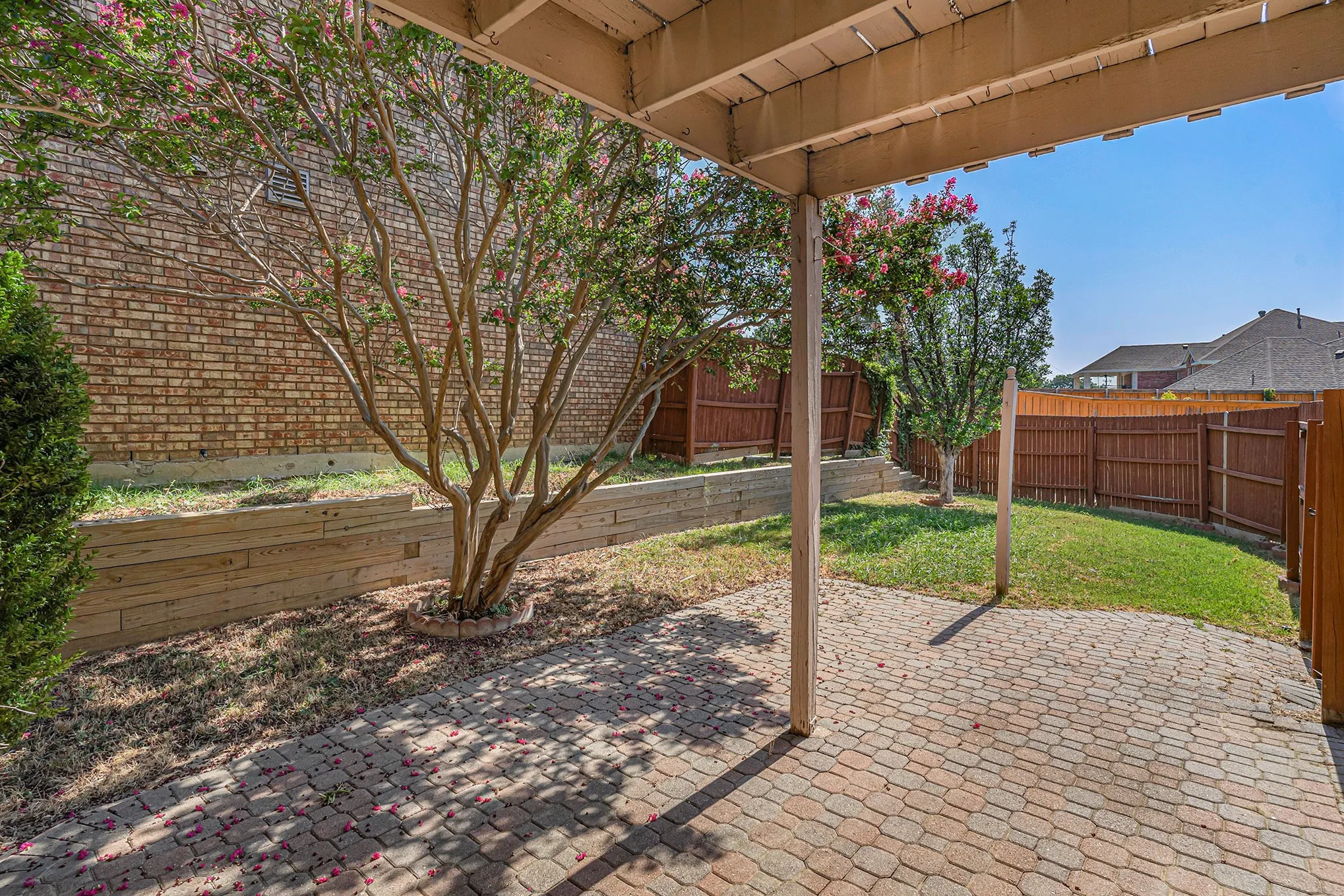 View of patio / terrace with a fenced backyard