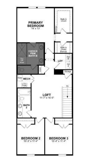 Beazer Homes Waterbend Yale Floorplan.