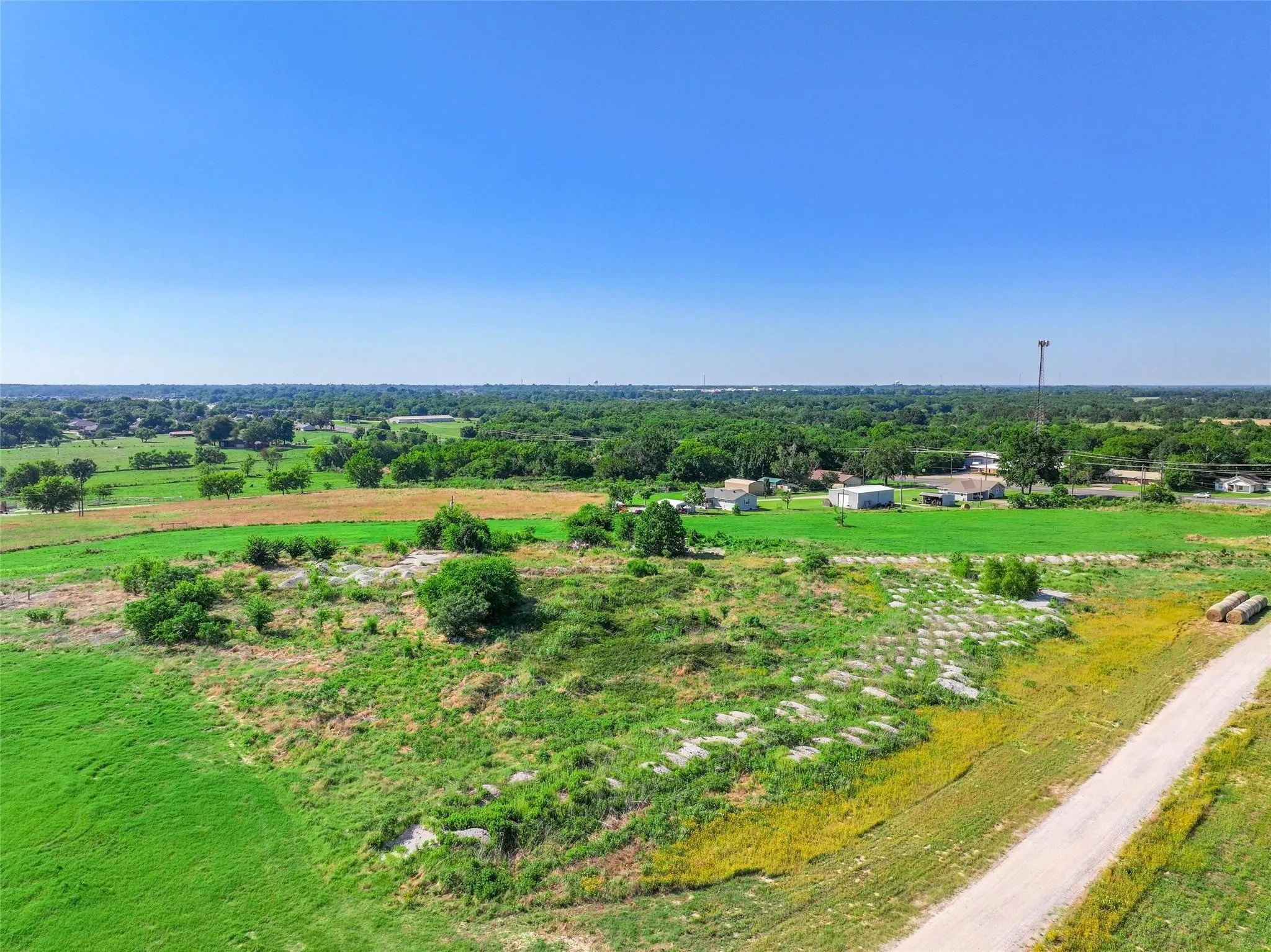 Bird's eye view featuring a rural view