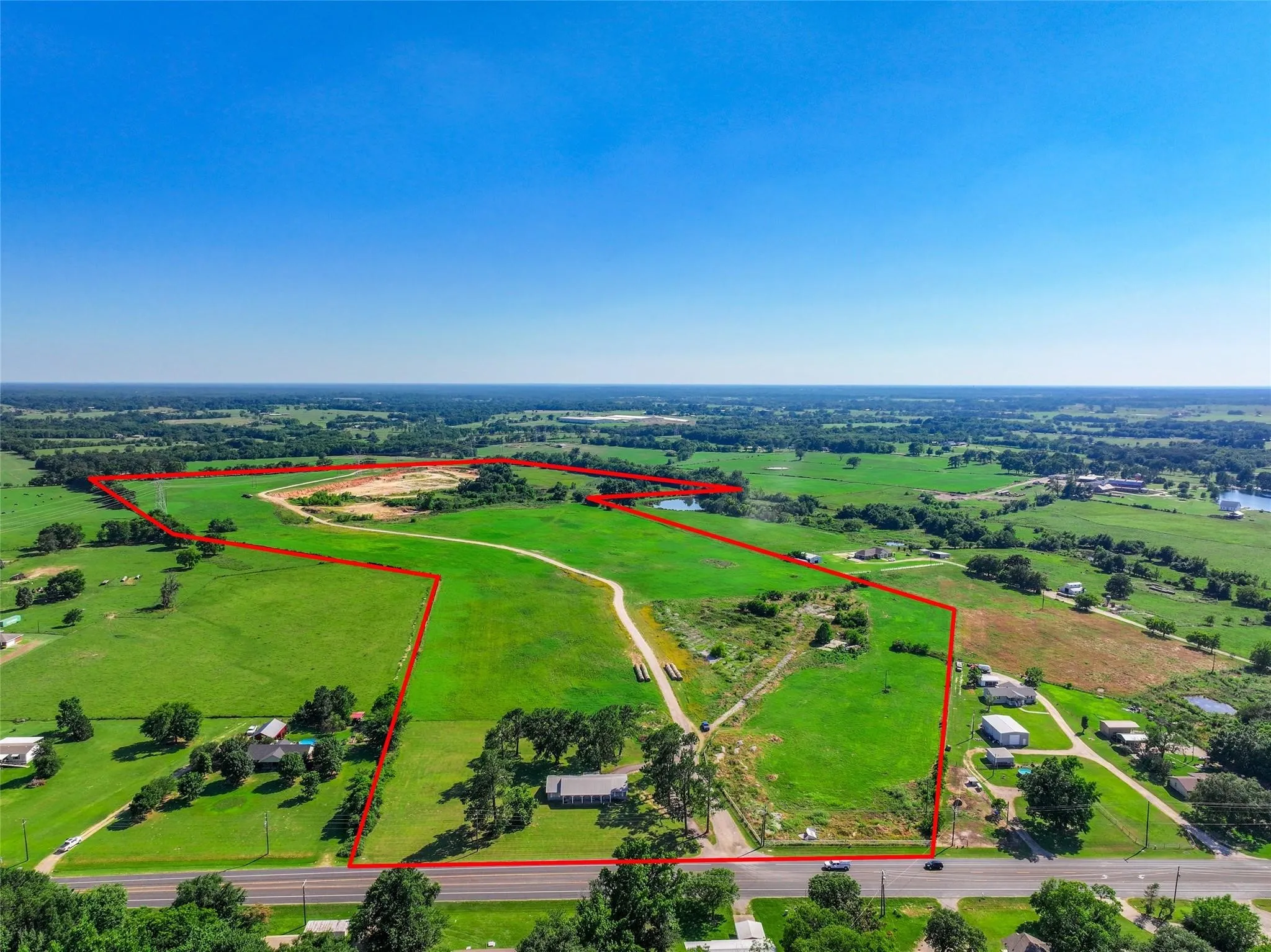 Birds eye view of property