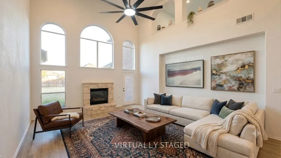 Virtually staged