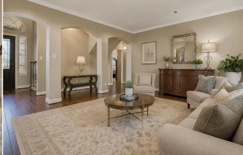 Formal Living Room Virtual Staged
