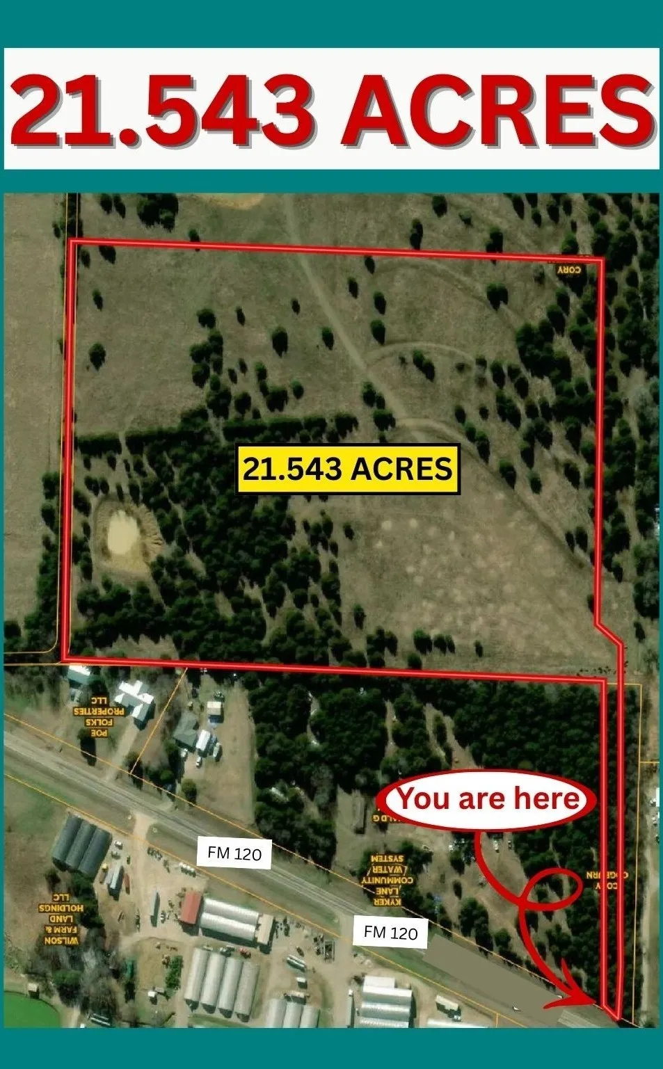 Improved Land For Sale in Grayson County , 21.543 Acres W FM 120 Highway, Pottsboro, Texas 75076, 0, 0, Garage spaces, 0 Sqft, built in 0, Price $861,720, mls#21262913, Real Estate Agent in Pottsboro, Homes For Sale in Grayson county, Homes For Sale in Pottsboro, Realtor in Pottsboro Texas, Real Estate Brokerage Independent Realty Texas, Luminita Cordes Realtor