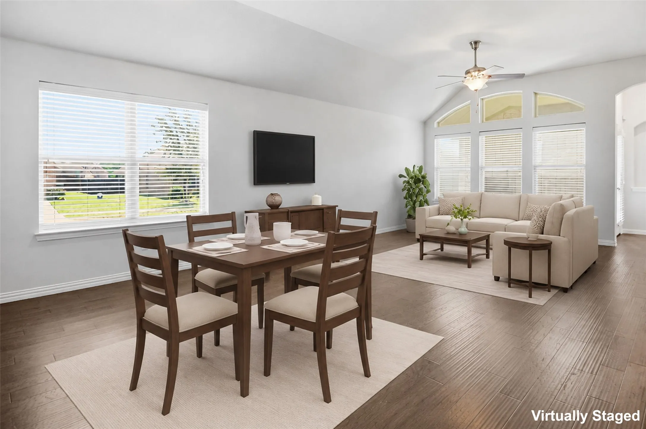 Living & Dining - Virtually Staged